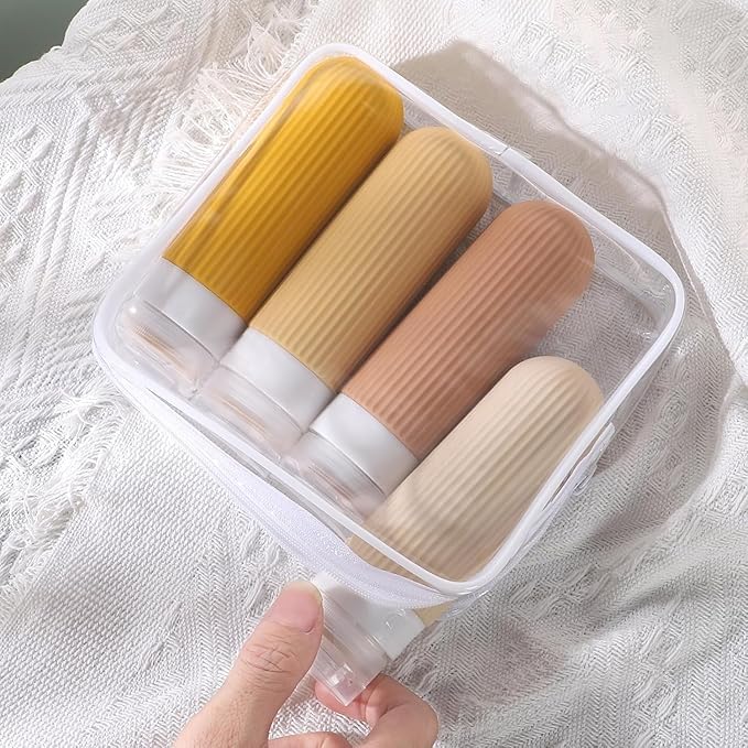 Kyosen ||Travel Bottles Kit For Toiletries Organizer Bpa Free 90Ml Silicone Size Containers Portable Split Bottle Accessories Fo