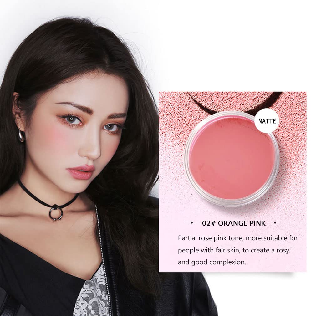 Loose Powder Blush Air Cushion Blush Natural Blusher Bright Shimmer Face Blush For Cheek Highly Pigmented Blush Makeup Easy To B