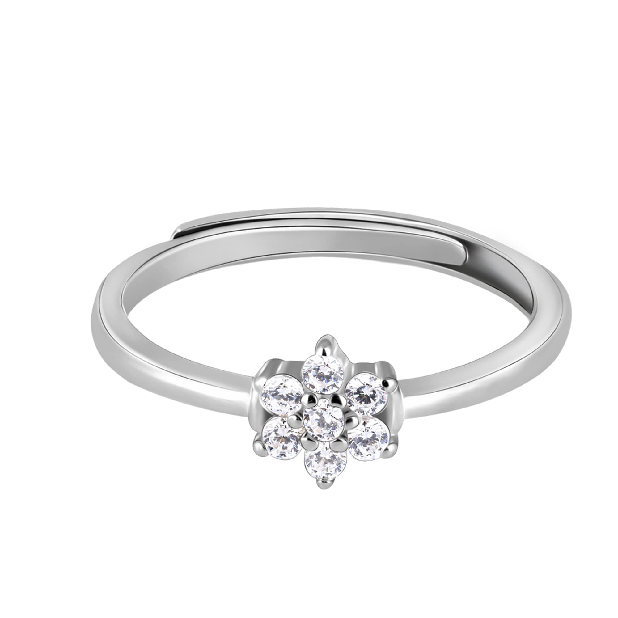 Giva 925 Silver Iris Ring, Adjustable | Gifts For Women And Girls | With Certificate Of Authenticity And 925 Stamp | 6 Month War