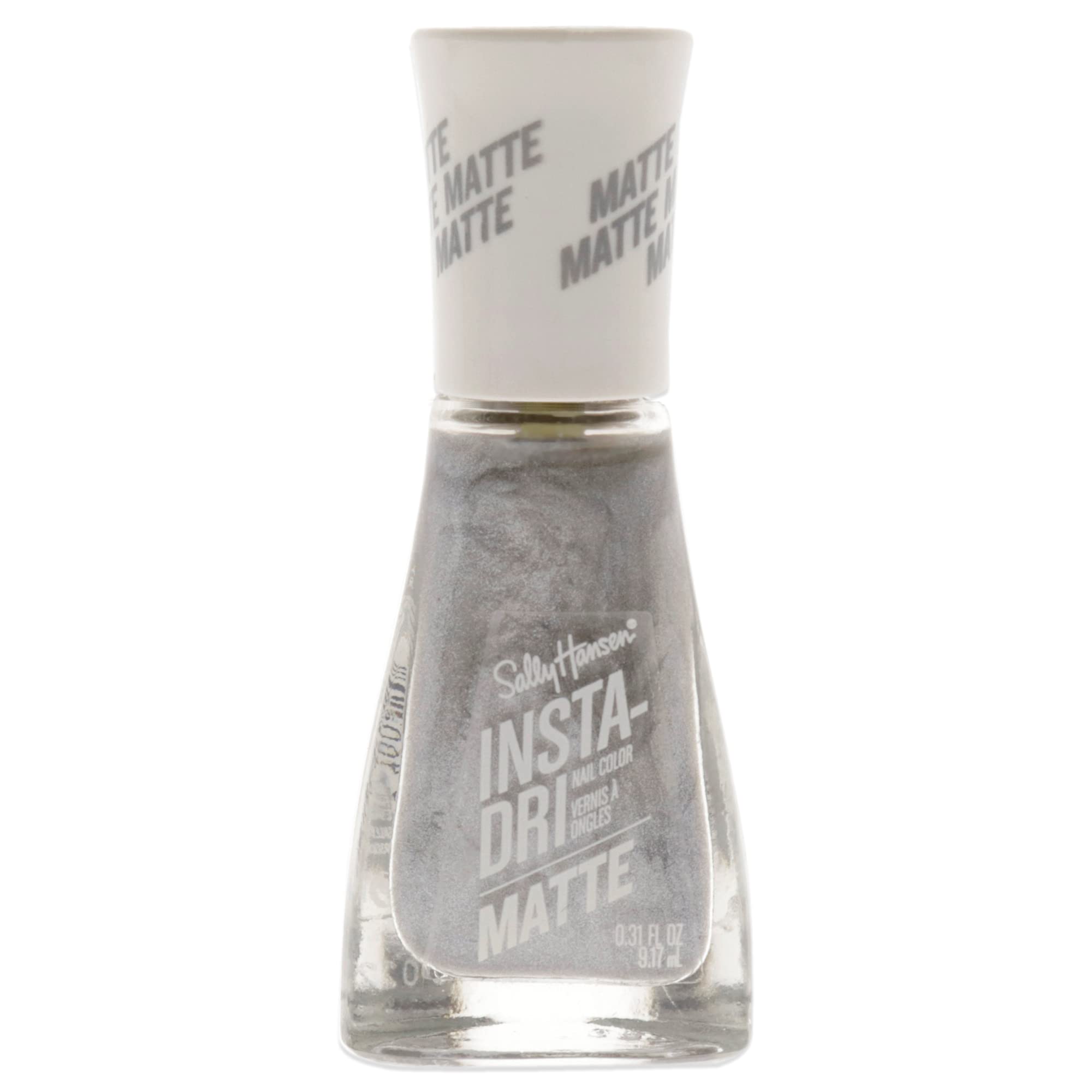 Sally Hansen Insta Dri Matte Metallics, Smokey Silver, 031 Fl Oz (Pack Of 1)