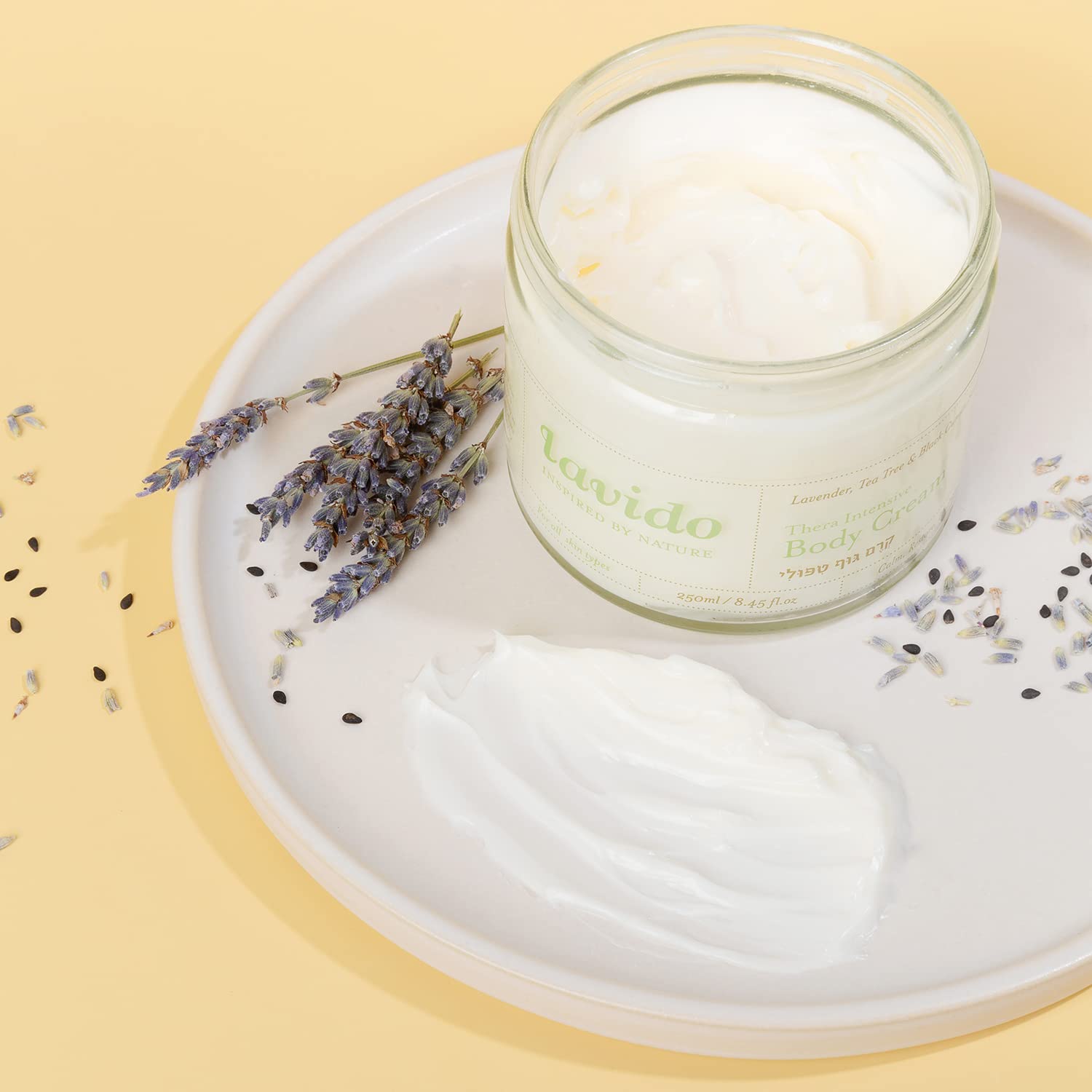 Lavido - Natural Thera Intensive Body Cream | Replenish, Nourish + Protect Dry, Sensitive Skin (8.45 oz | 250 ml)