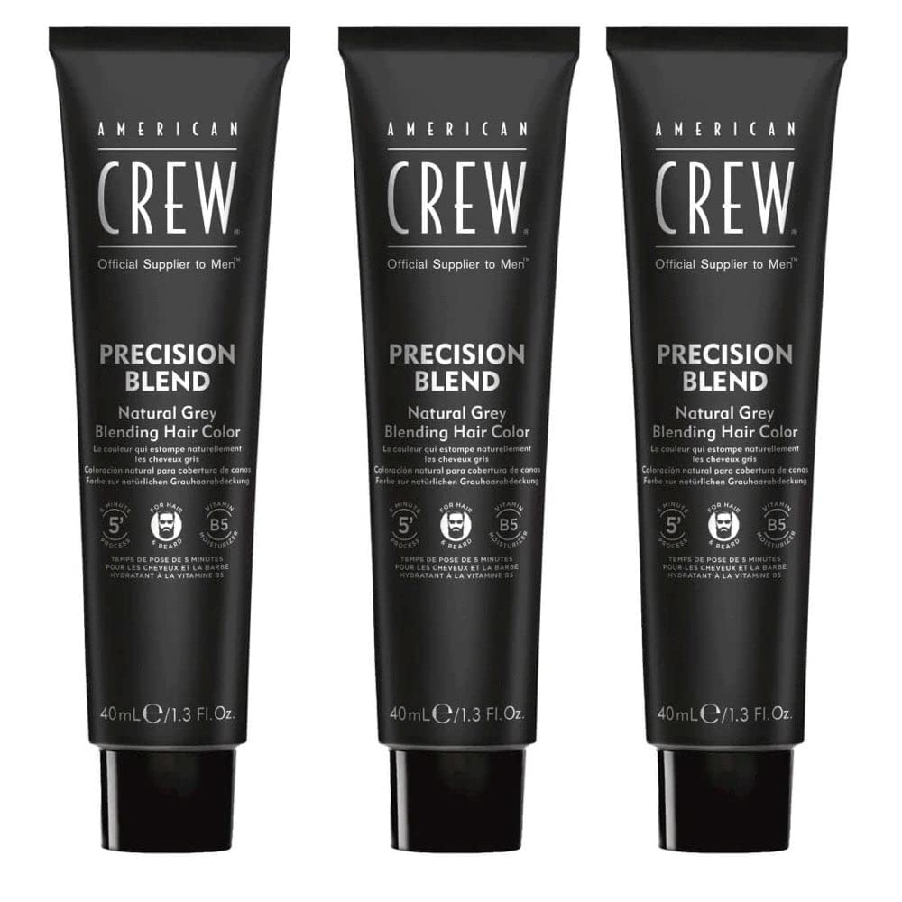 American Crew Mens Temporary Hair Color, Temporary Hair Dye, Natural Gray Coverage, Medium Ash, 1.35 Fl Oz