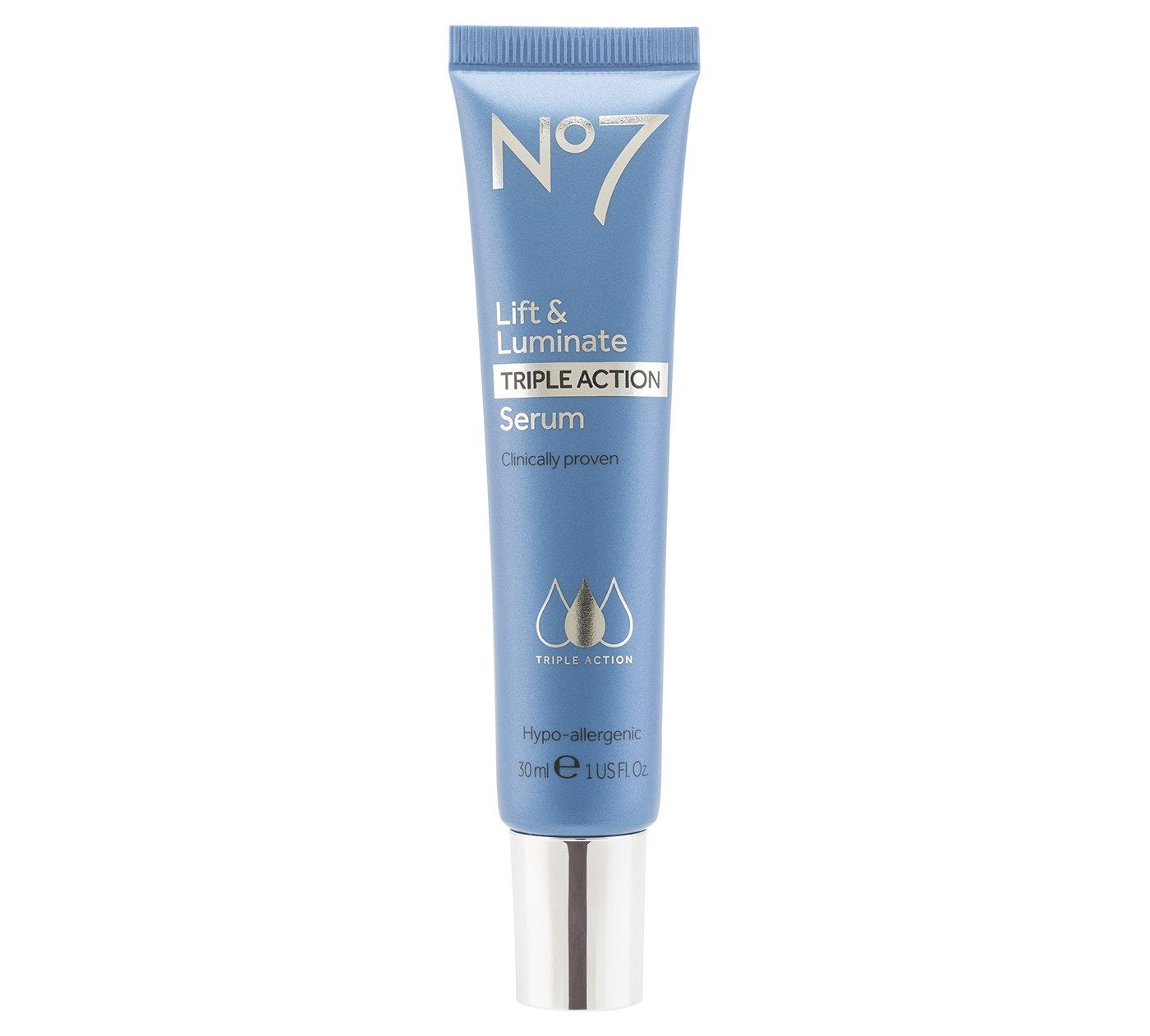 No7 Lift & Luminate Triple Action Face Serum - Collagen Peptide Anti Wrinkle Serum + Brightening Emblica & Vitamin C Face Serum