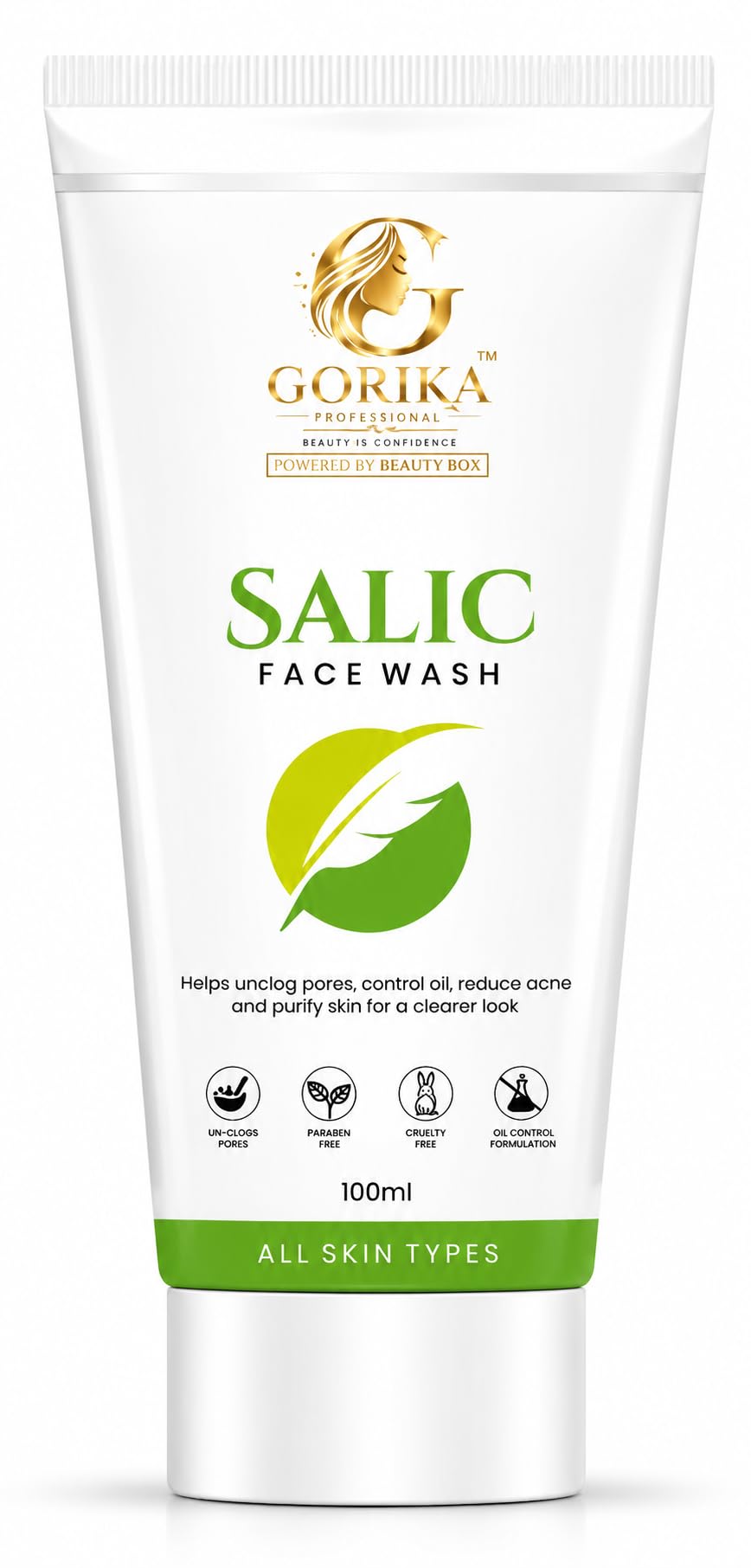 Gorika Professional Salic Face Wash,Acne Prone Skin,For Oily & Sensitive Skin | Sulphate Free For Men & Women | Oil Control Face