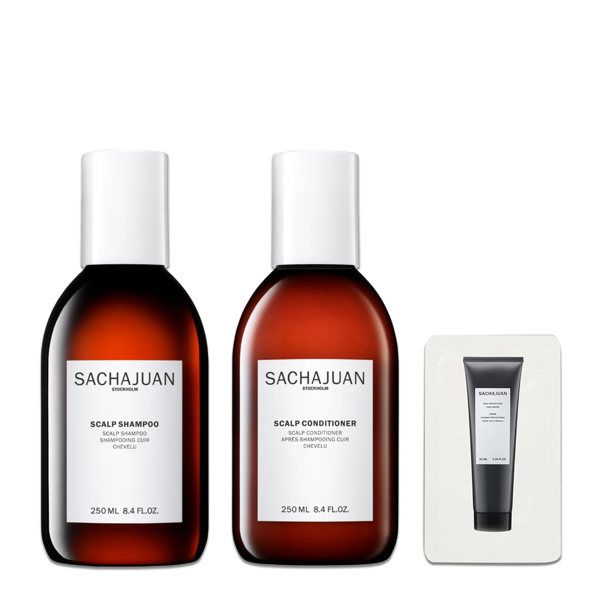 Sachajuan Scalp Shampoo and Conditioner Set with Heat Protection for Hair - Removes Dandruff and Soothes Irritated Scalp - With