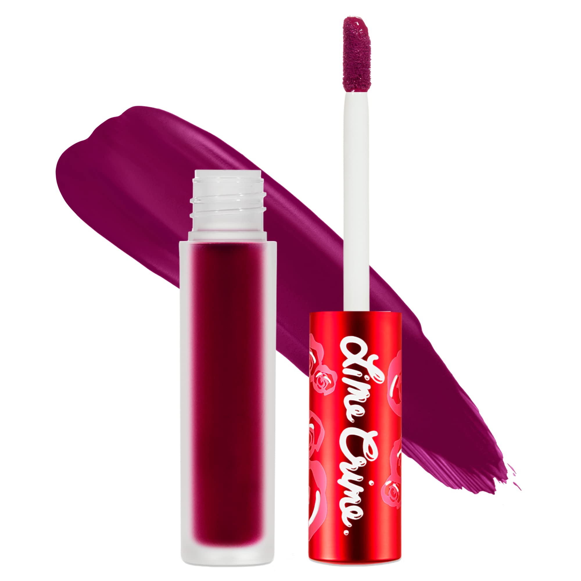 Lime Crime Velvetines Liquid Matte Lipstick, Beet It (Deep Berry Pink) - Bold, Long Lasting Shades & Lip Lining - Stellar Color