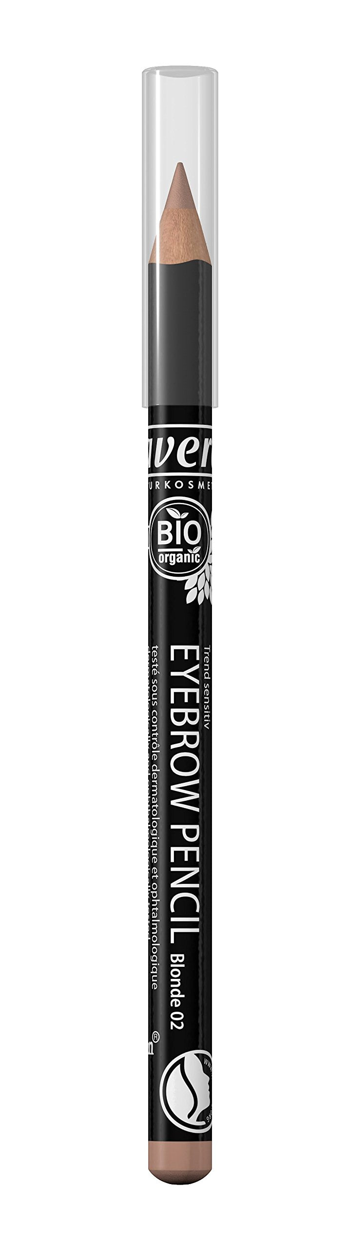 Lavera, Blonde Eyebrow Pencil - Long-Lasting Define, Fuller, Natural-Looking Brows, Easy to Sharpen, Organic, Vegan