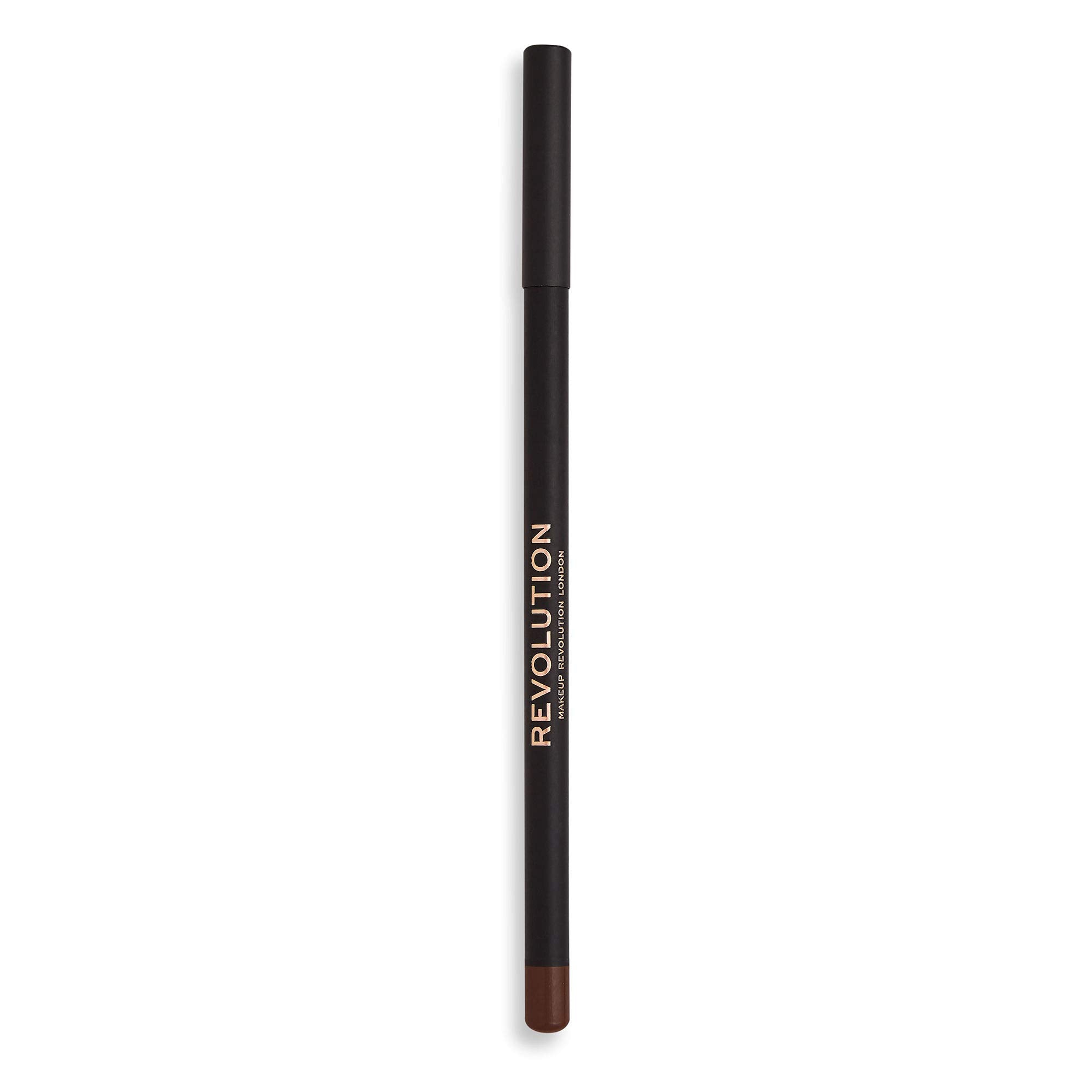 Makeup Revolution Eyeliner, Eyeliner Pencil, Highly Pigmented, Create Smokey Eye Looks, Vegan & Cruelty-Free, Brown, 1.3g