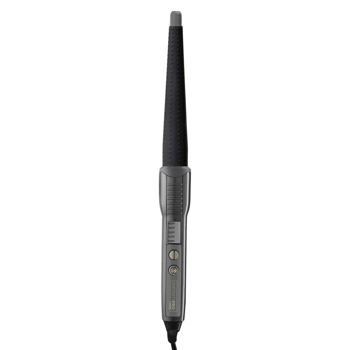 Infinitipro By Conair Silicone Shine 1-Inch To 1/2-Inch Curling Wand, Tapered Wand Produces Beachy Waves