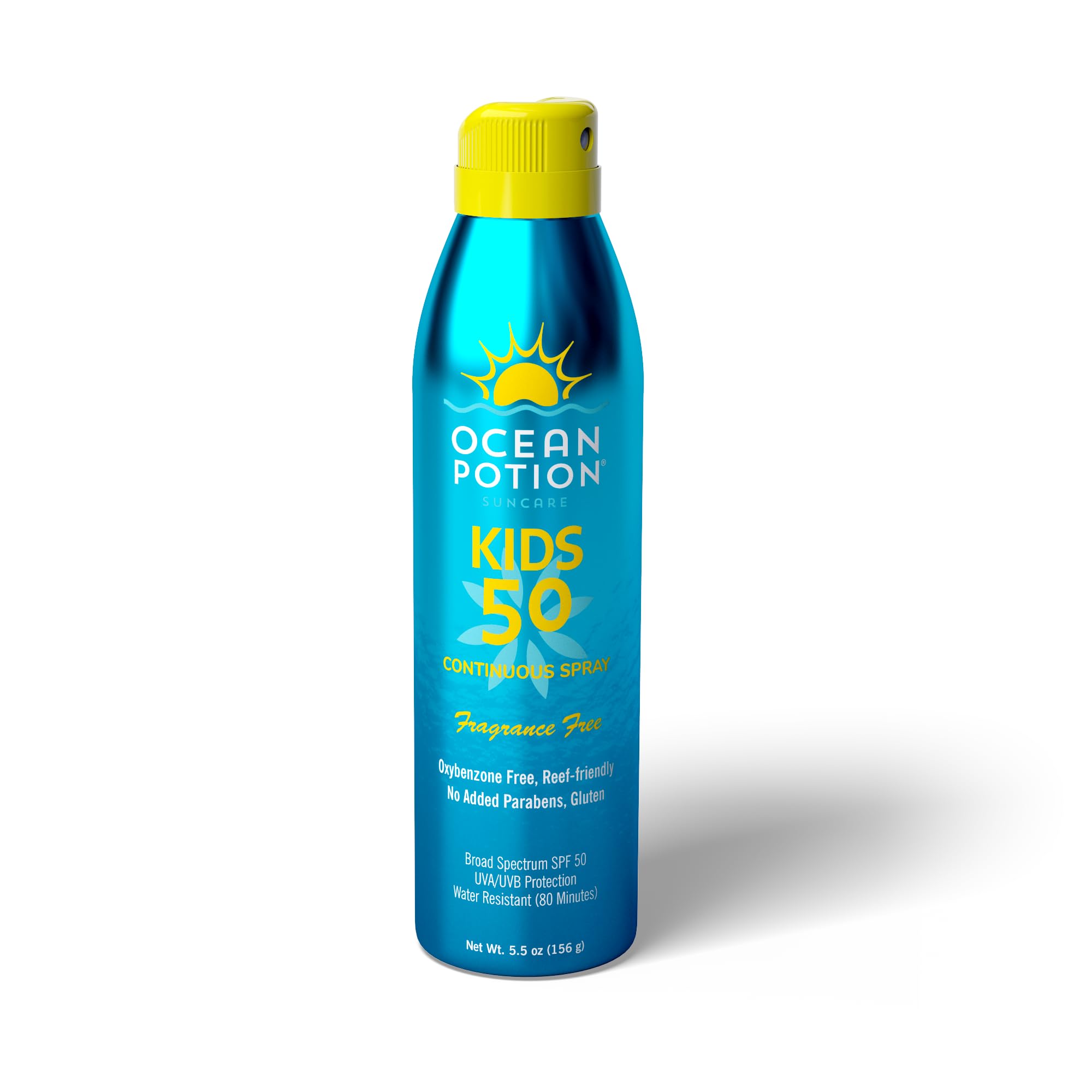 Ocean Potion Kids Sunscreen Spray SPF 50, Broad Spectrum UVA/UVB Sunscreen, Continuous Sunscreen Spray with Vitamin E & Aloe, Ox