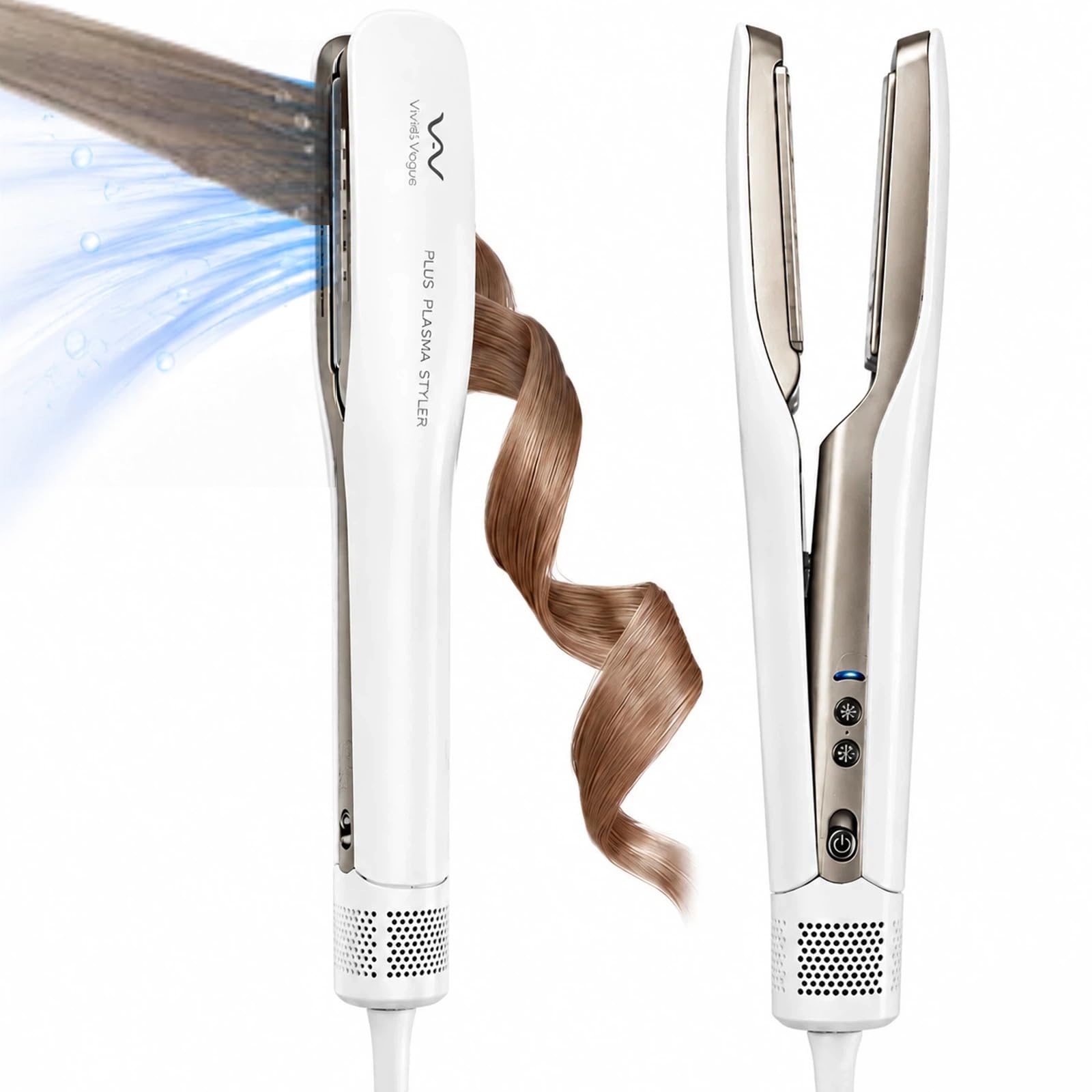 VAV Hair Straightener  2 in 1 Wet to Dry Air Straightener with High Speed Airflow,Straightens Hair Using Air,3 Temps Flat Iron 