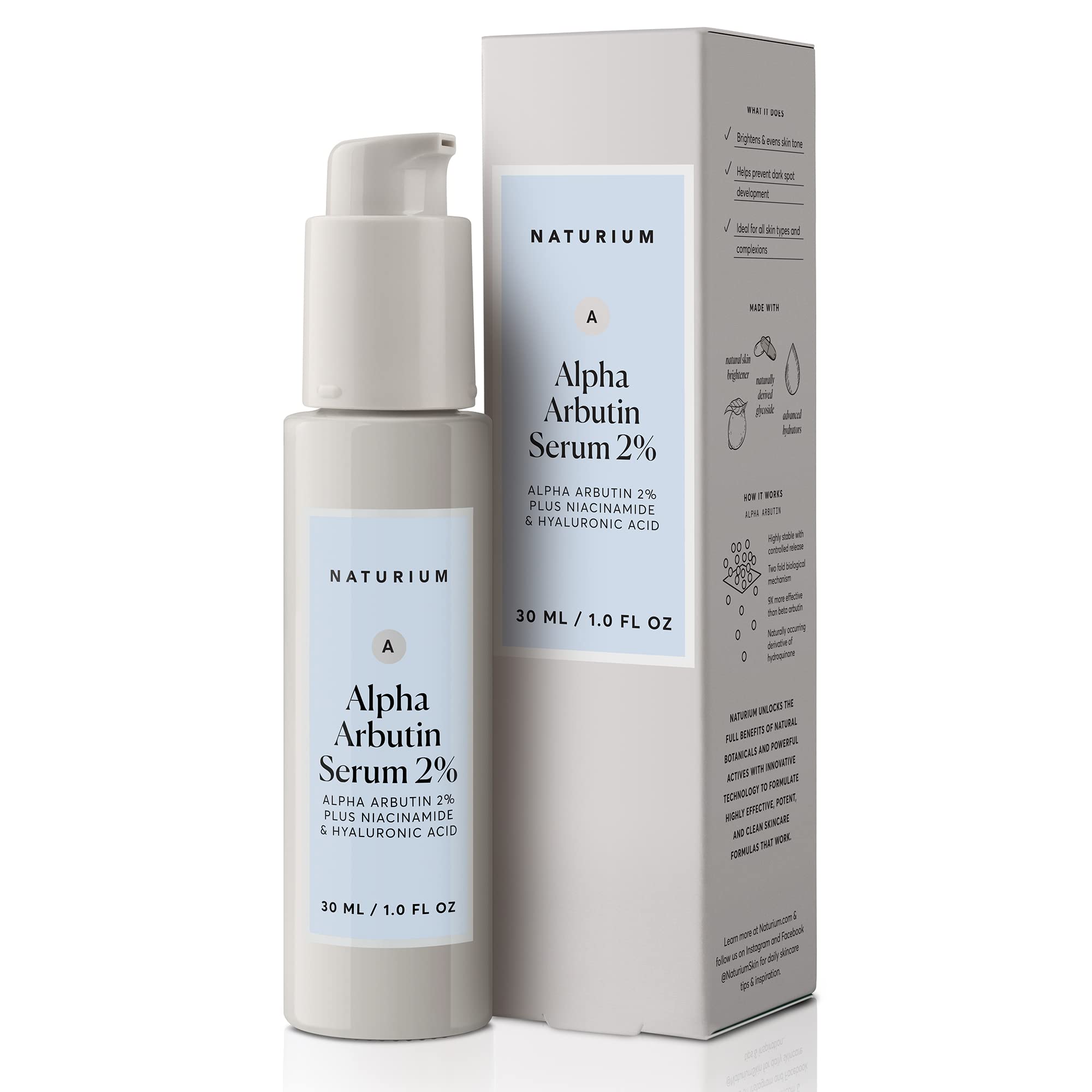 Alpha Arbutin Serum 2% With Alpha Arbutin, Niacinamide And Lemon, Face & Skin Care, 1 Oz