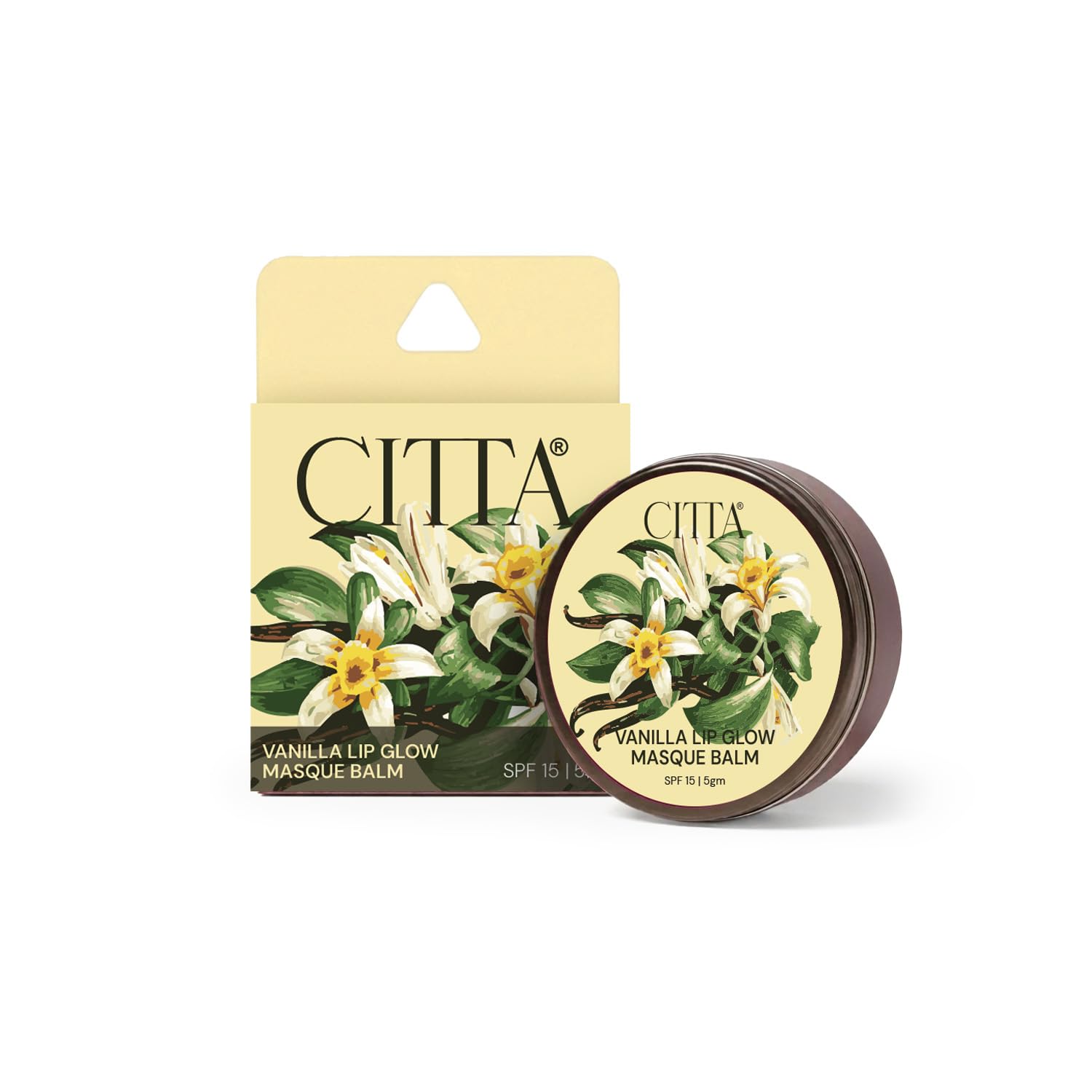 Citta Vanilla Chai Nourishing Lip Balm 5G | Vanilla Ginger Nutmeg | Deep Nourishing | Comforting Lip Care