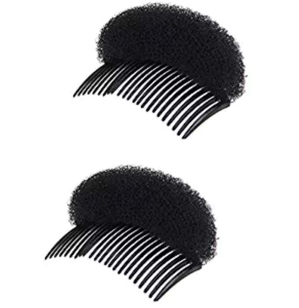 2PCS Women Lady Girl Magic Hair Styling Clip Do Beehive Hair Styler Tool Charming Bump It Up Volume Inserts Stick Bun Maker Hair