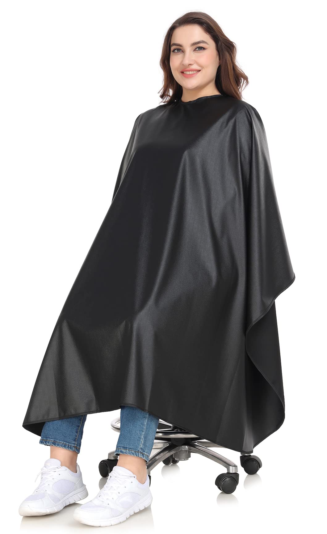 Perfehair Chemical Capes For Hair Stylists - Color Cape With Snaps - Water And Chemical Proof - All-Purpose Salon Hairdressing C
