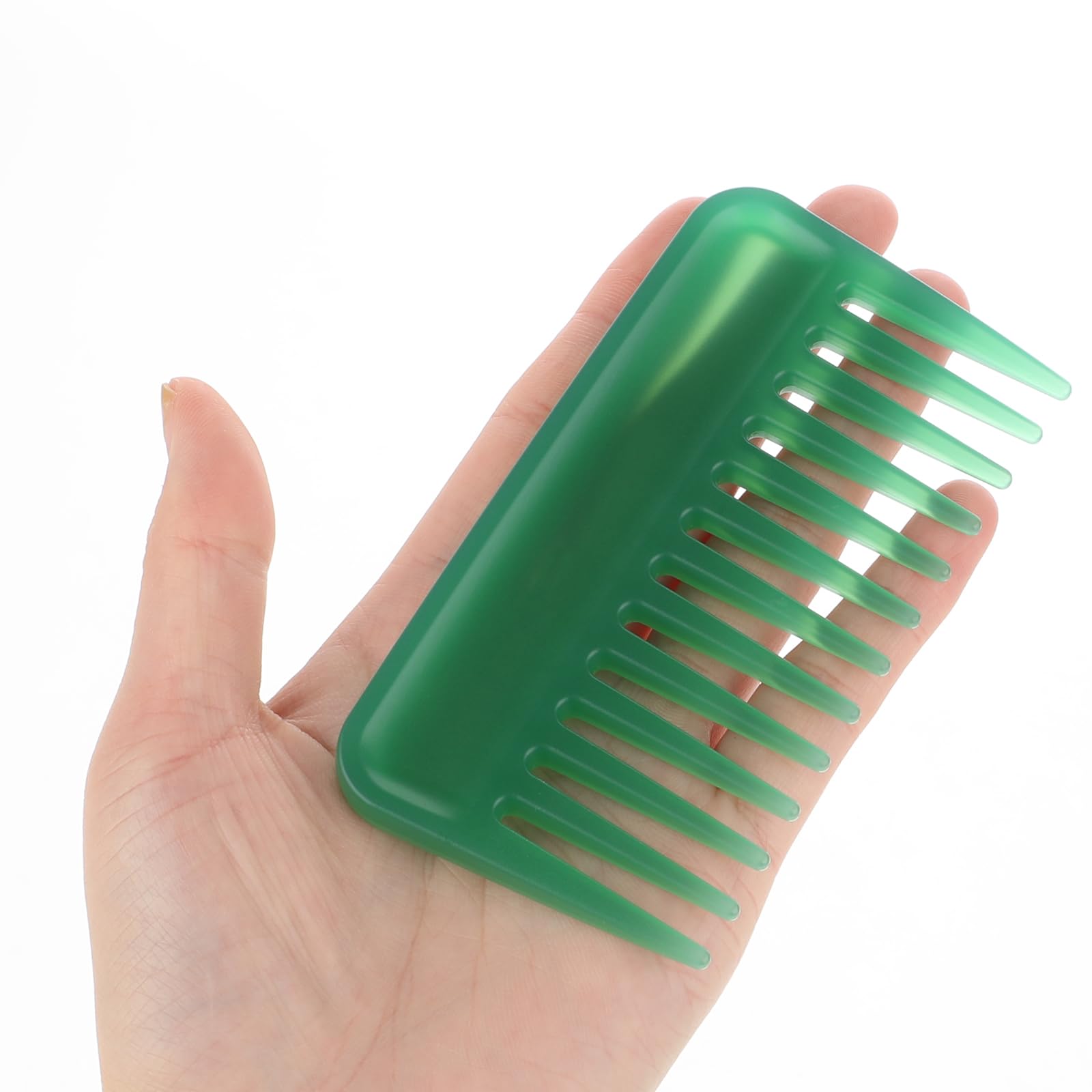 Mini Shower Comb, 4 Inches Small Wide Tooth Comb Purse Hair Detangling Comb Travel Comb Pocket Curly Hair Comb Portable Styling