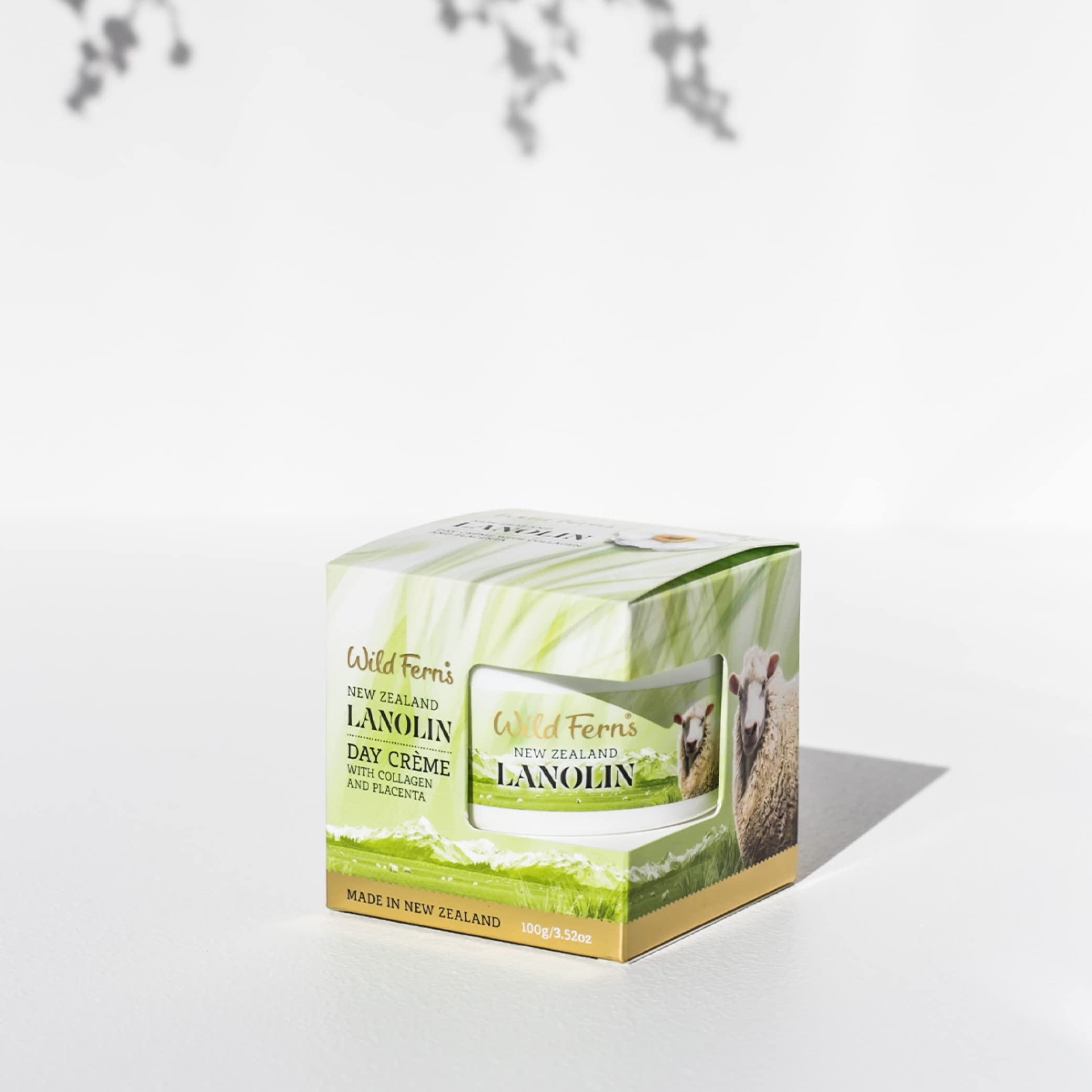 Wild Ferns Lanolin Day Crame With Collagen And Placenta, 98% Natural, 100 Grams
