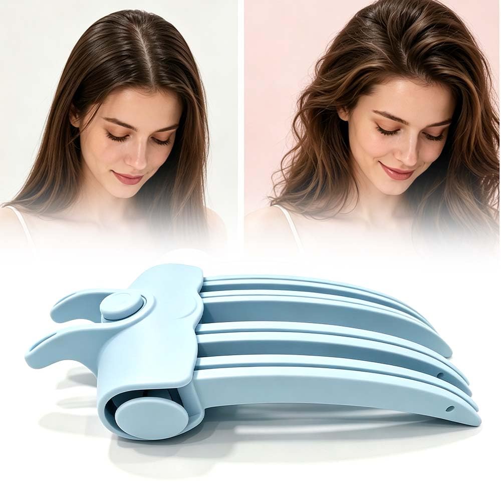 Root Volumizer Clip with Heated, 2026 New Root Lifting Hair Clip (Blue)