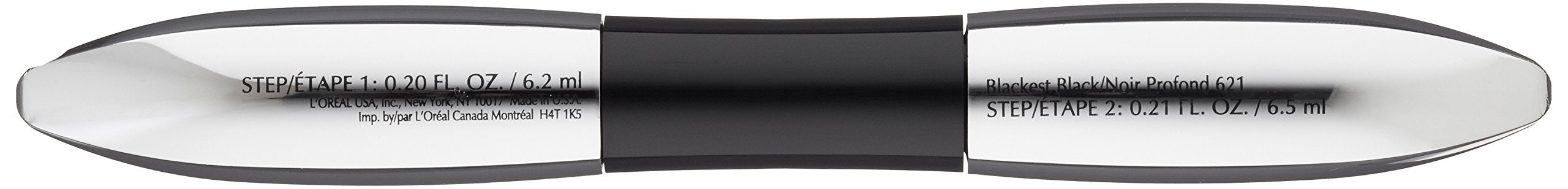 Laoraal Paris Cosmetics Voluminous Superstar Washable Mascara, Blackest Black, 1 Tube