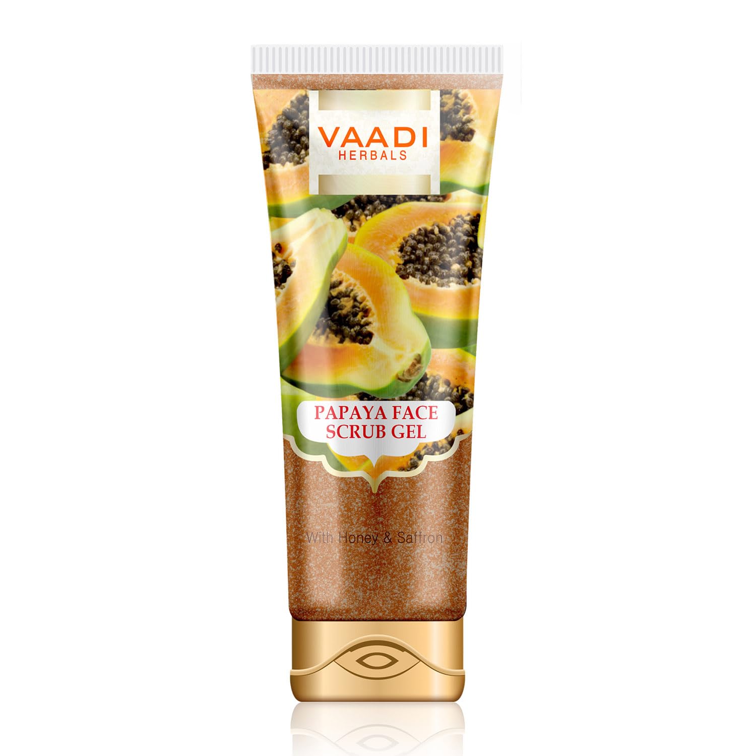 Papaya Scrub Gel with Honey and Saffron, 110g x 2