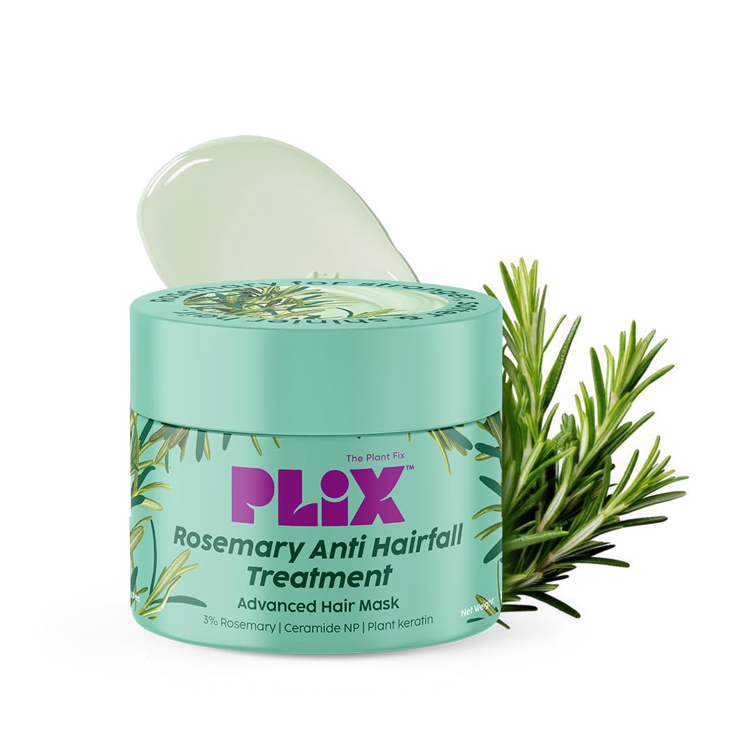 Plix  The Plant Fix Rosemary AntiHair Fall Treatment Advanced Hair Mask With 3% Rosemary Extract, Ceramides & Plant Keratin | 