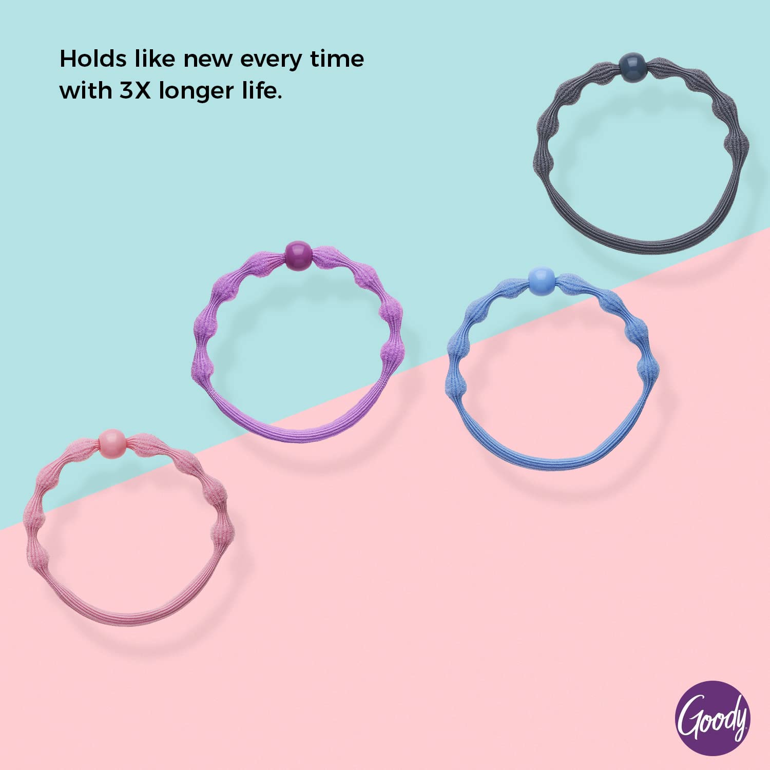 Goody Ouchless Forever Elastics, Hair Accessories For Men, Women, Boys And Girls To Style With Ease & Keep Your Hair Secured, Pa