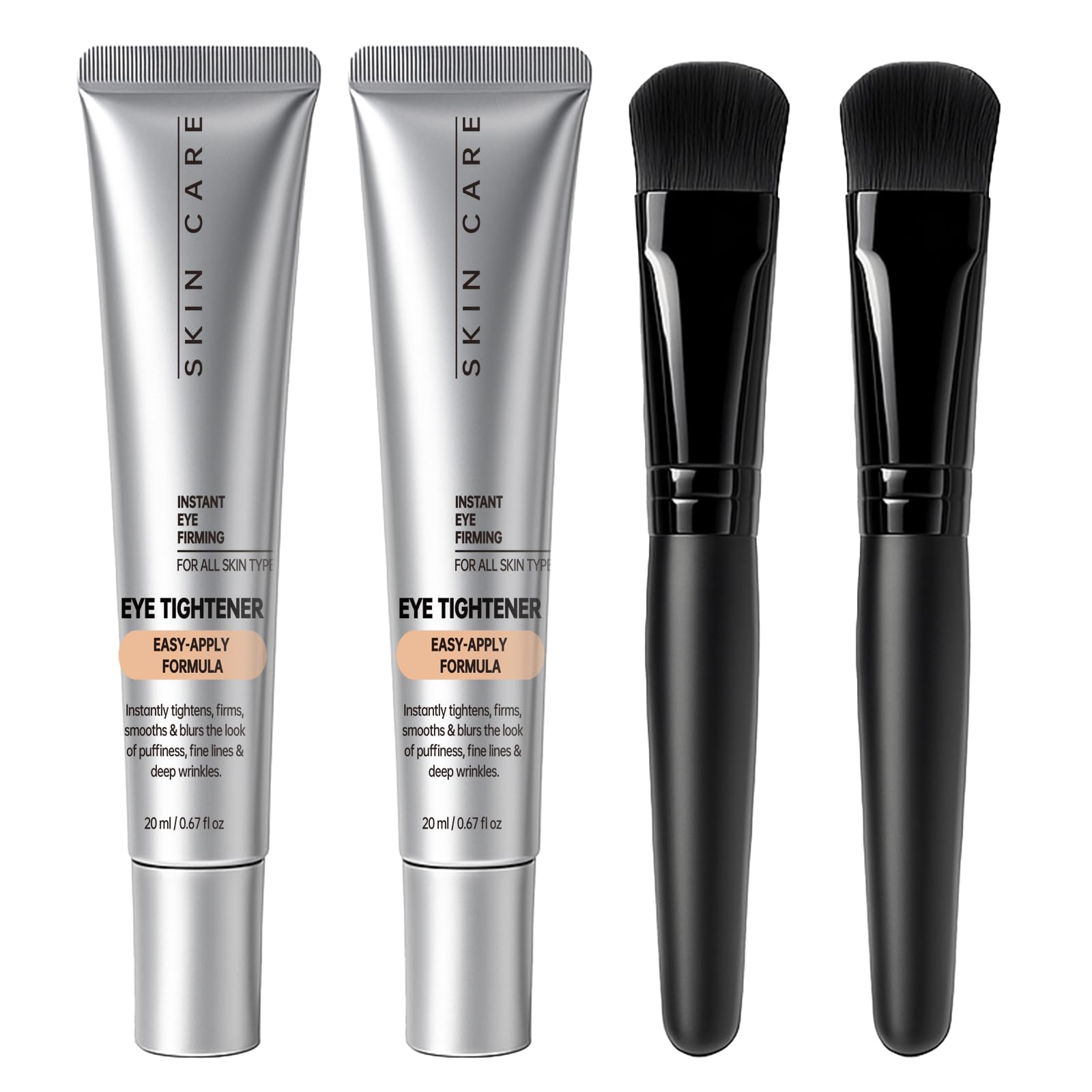 Roseblem Instant Under Eye Tightener, Instant Firming Temporary Eye Tightener with Brush, Perfection Cream for Fine Lines, Wrink