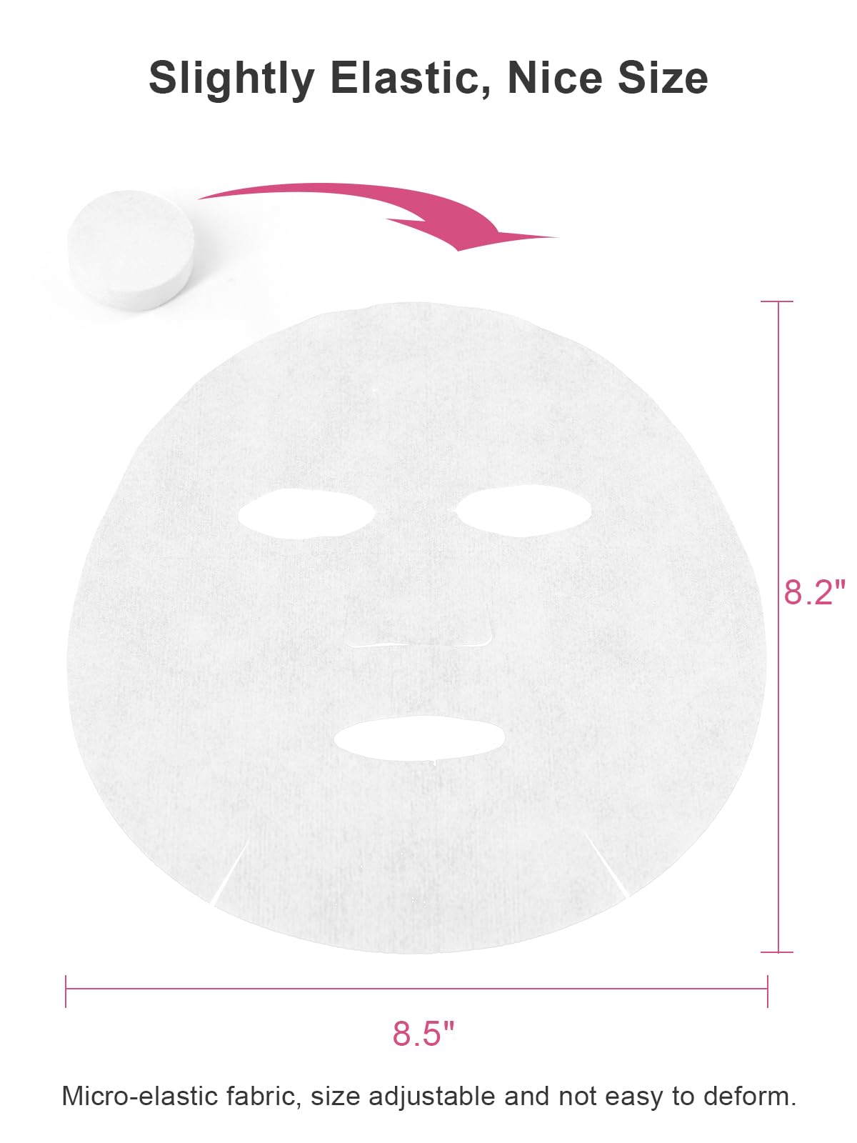 Compressed Facial Sheet Masks, 200Pcs Natural Diy Disposable Facial Masks, Coin-Shaped Facial Sheet Mask Paper For Face Skin Car
