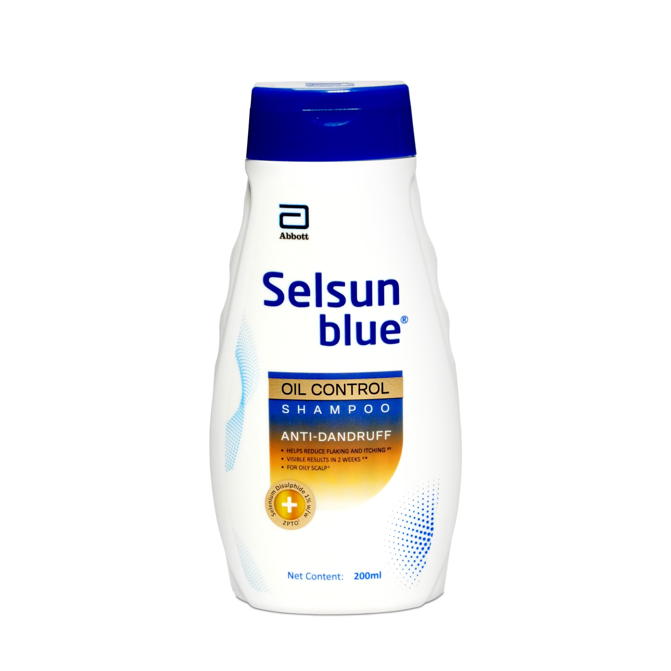 Selsun Blue Oil Control Anti Dandruff Shampoo,Clears Away Dandruff Flakes, Relieves From Dandruff Related Itching,200Ml (Pack Of