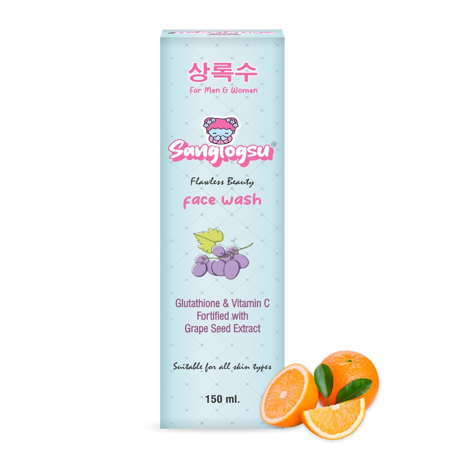 Sanglogsu Soothing Facial Cleanser, Ph Balanced Face Wash For Sensitive Skin, NonDrying Formula, 150Ml