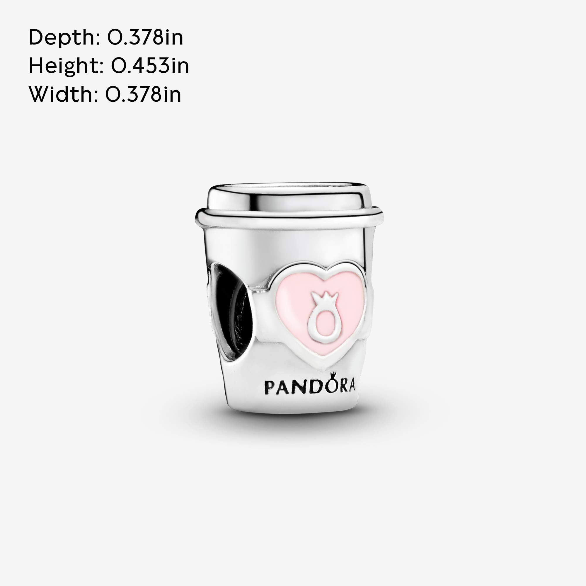 Pandora Jewelry Take a Break Coffee Cup Charm - Fun, Original Charm Charm Bracelets - Perfect Charm for Mom, Sister, Daughter &