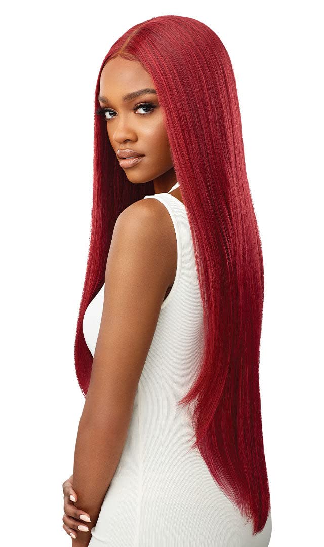 Outre HD Lace Front Wig Sleek Lay Part Elmirah 34'' (DR4/CRMBL)