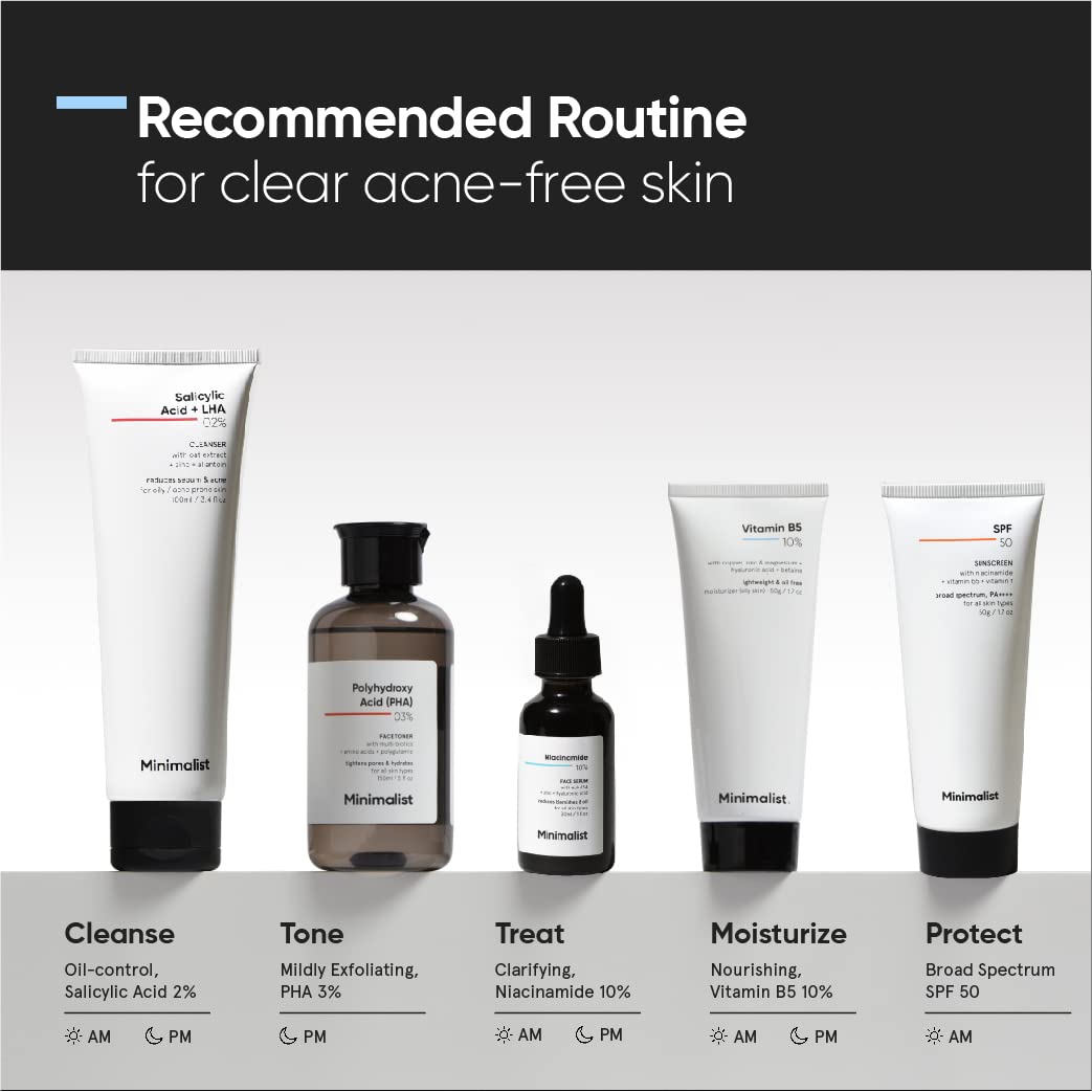 Minimalist Vitamin B5 10% Oil Free Fast Absorbing Lightweight Face Moisturizer gel For Oily & Acne Prone Skin
