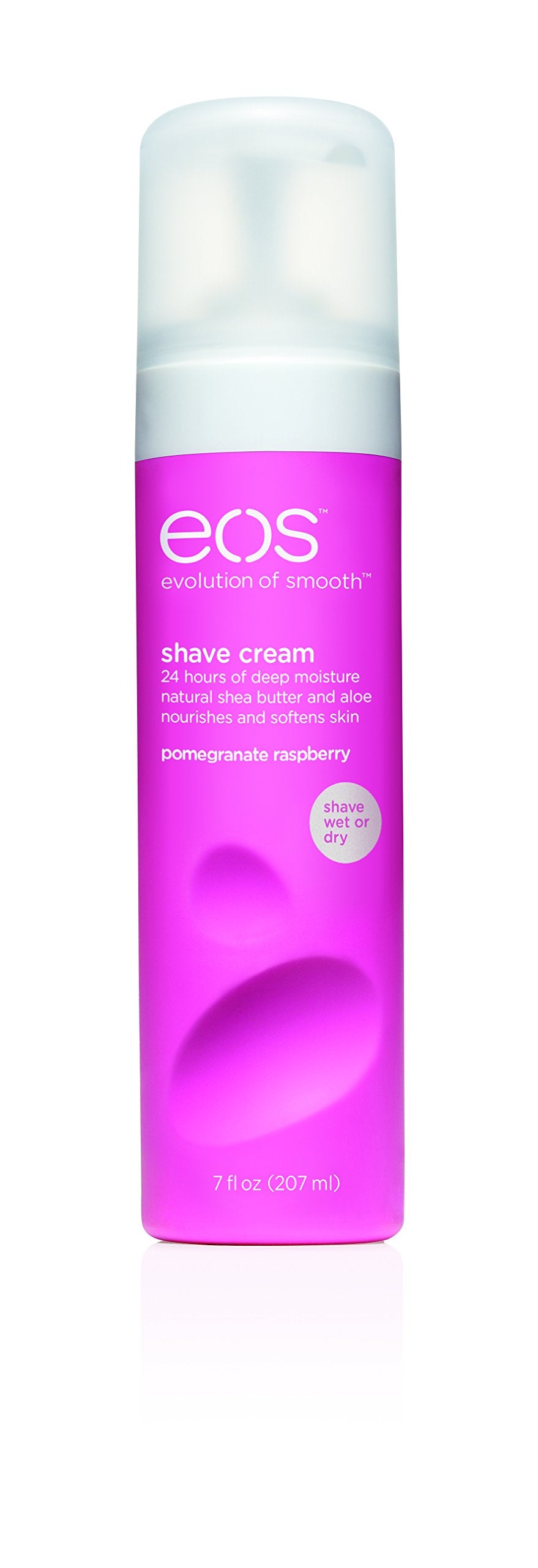EOSAW Shave Cream, Pomegranate Raspberry, 7 Ounce (Pack of 6)