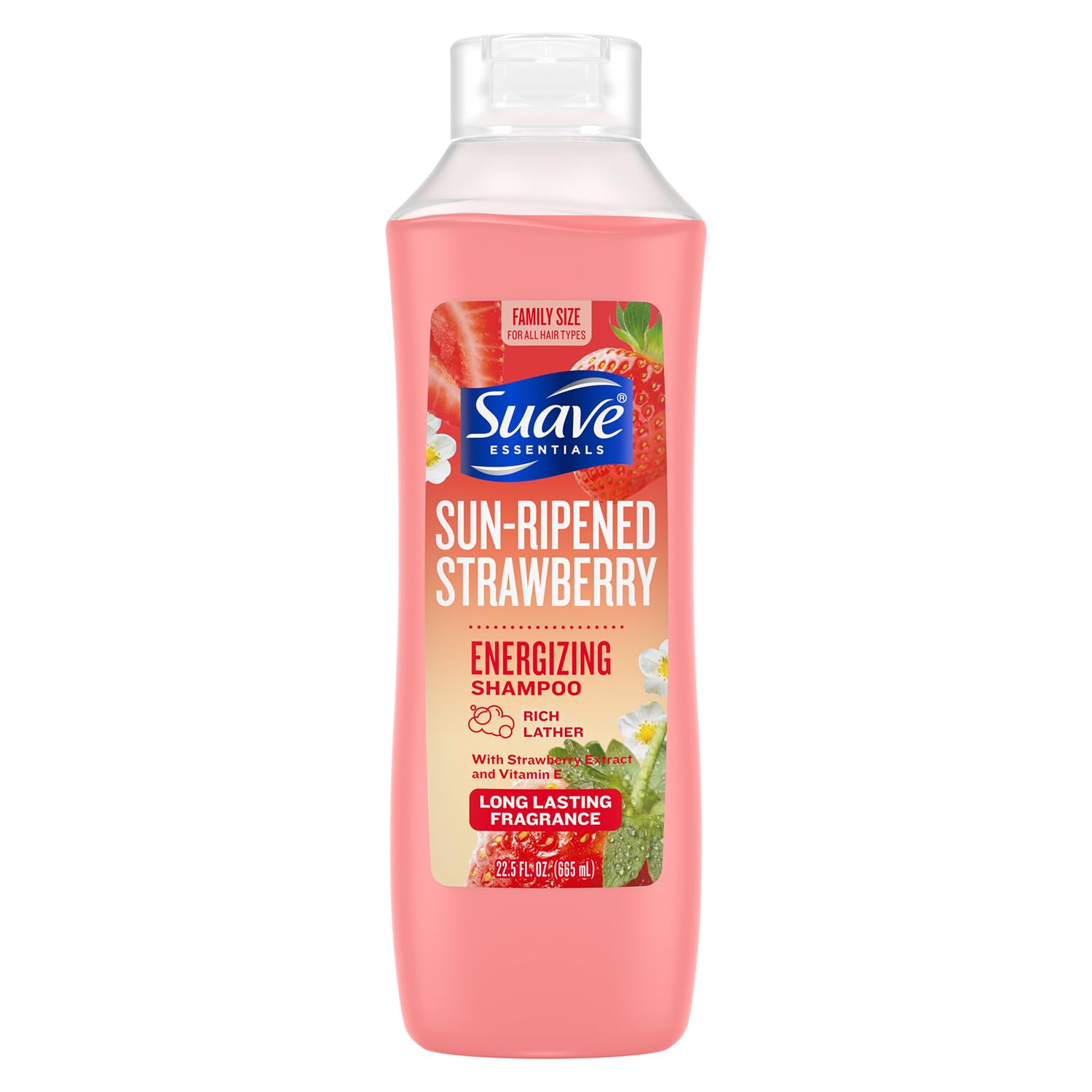 Suave Essentials (Formerly Naturals) Shampoo, Sun Ripened Strawberry 22.5oz