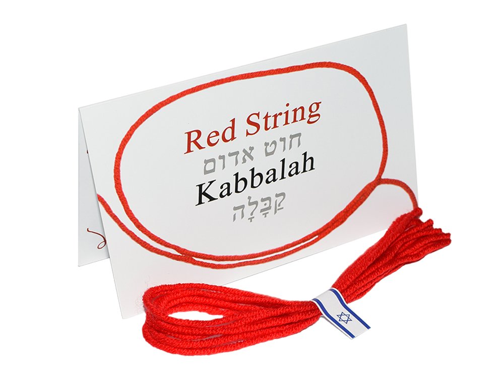 7 pcs Red String Bracelet - Original Kabbalah Against Evil Eye Protection from Rachels Tomb in Israel + Ben Porat Prayer + certi