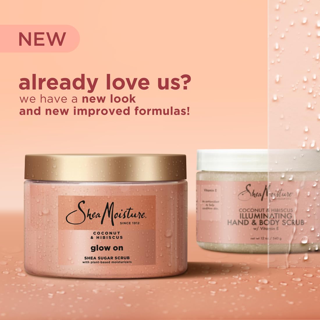 SheaMoisture Shea Sugar Body Scrub For Glowing Radiance Coconut Hibiscus Glowing Radiance Body Scrub With 24h Shea Moisture Nutr