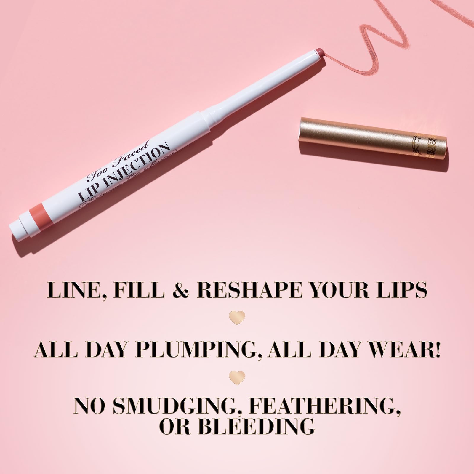 Too Faced Lip Injection Extreme Lip Shaper - Long Lasting, Smudge Proof, 0.01 Ounce, 05 In Big Truffle (Chocolate Nude)