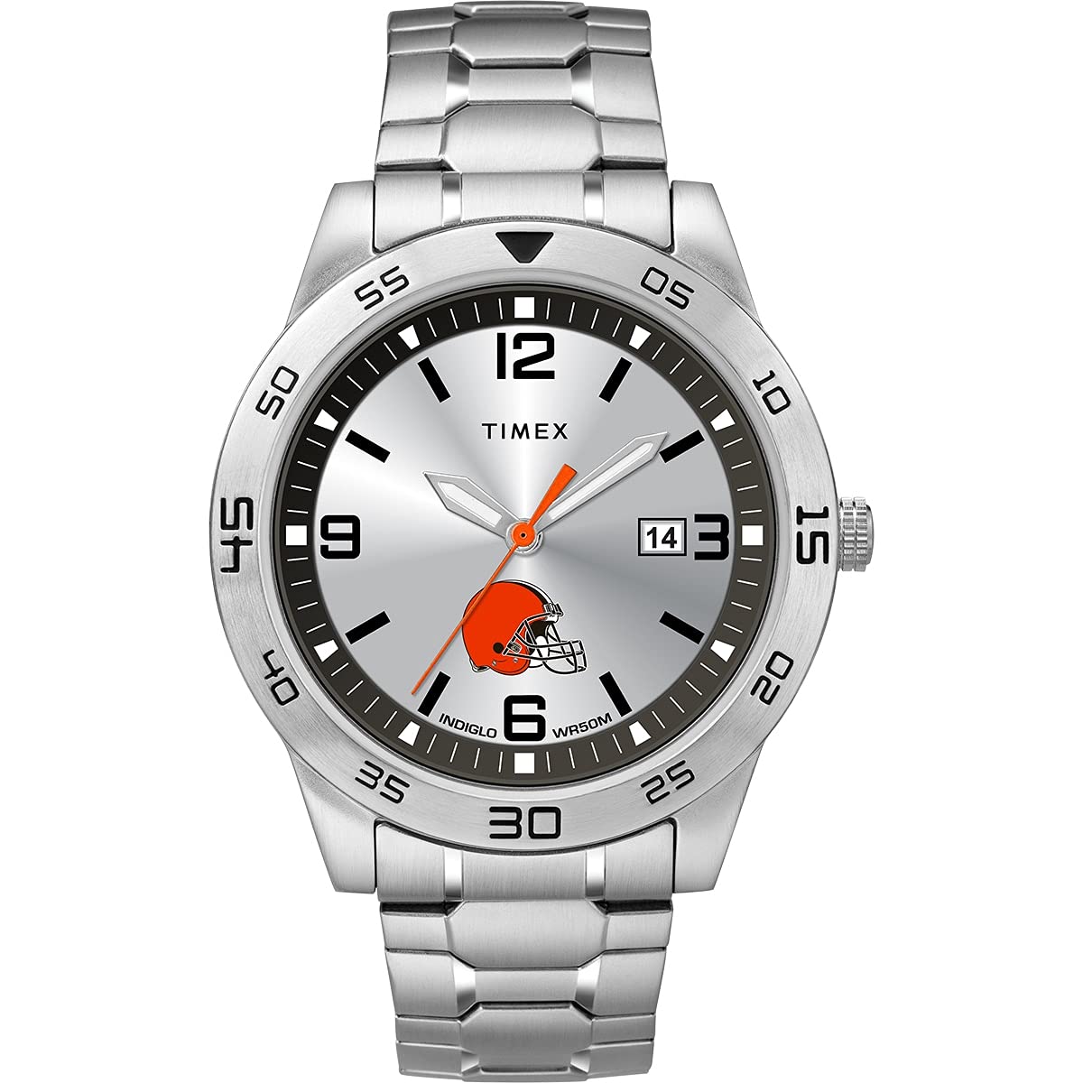 Timex Tribute Men's NFL Citation 42mm Watch - Cleveland Browns with Stainless Steel Expansion Band