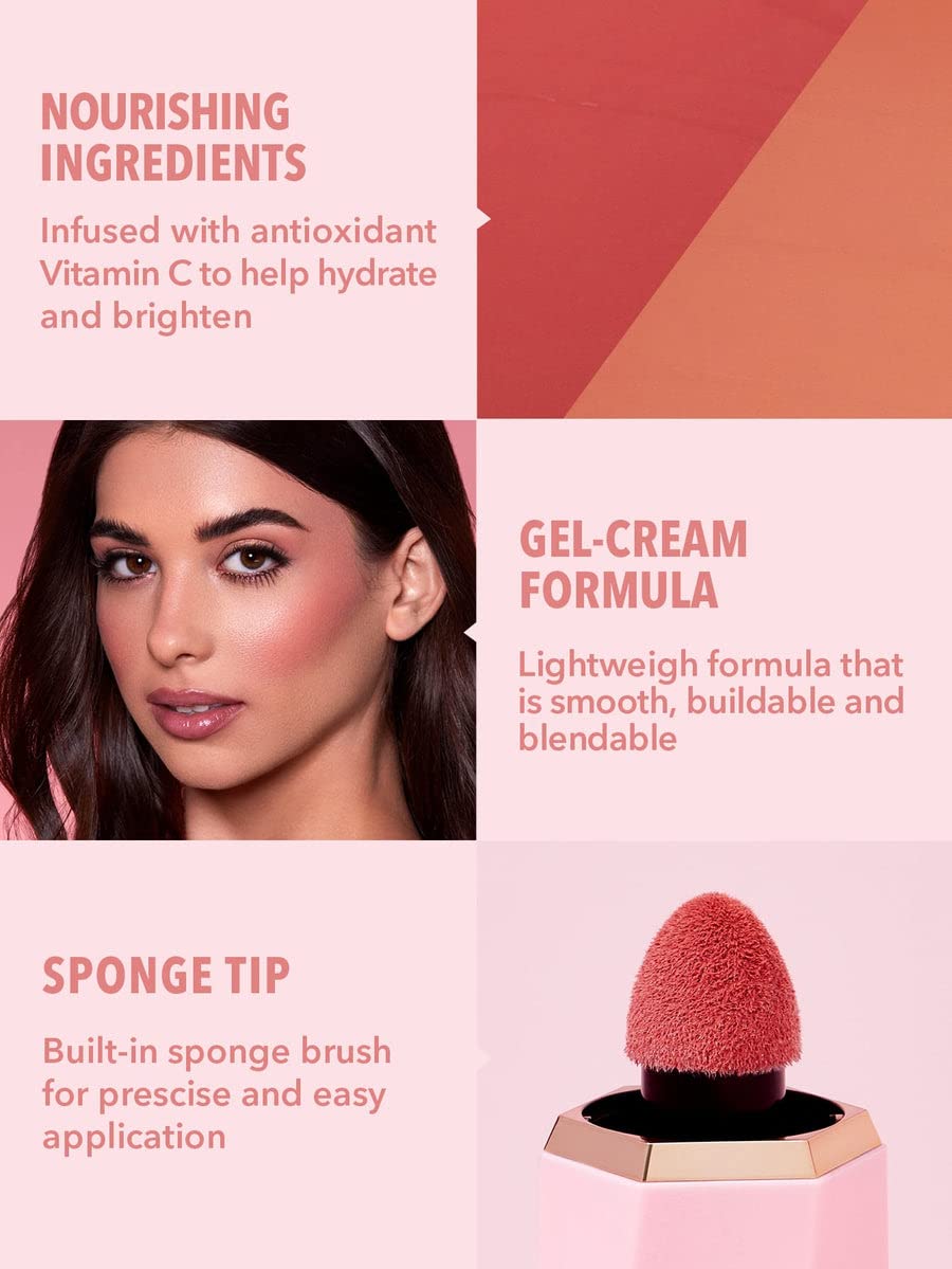 Sheglam Color Bloom Liquid Blush Makeup For Cheeks Matte Finish - Risky Business