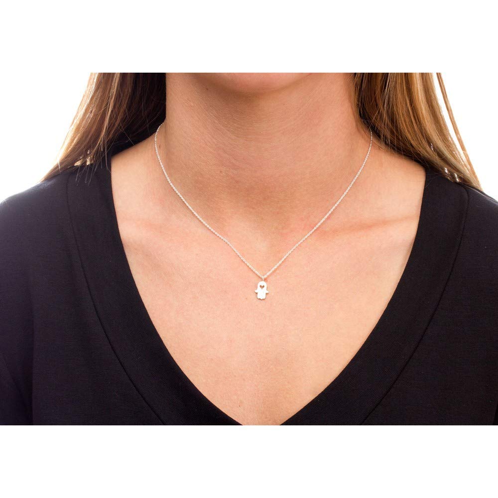 LANG XUAN Friendship Heart Compass Necklace Message Card Key Pendant Good Luck Elephant Pendant Chain Necklace with Gift Card
