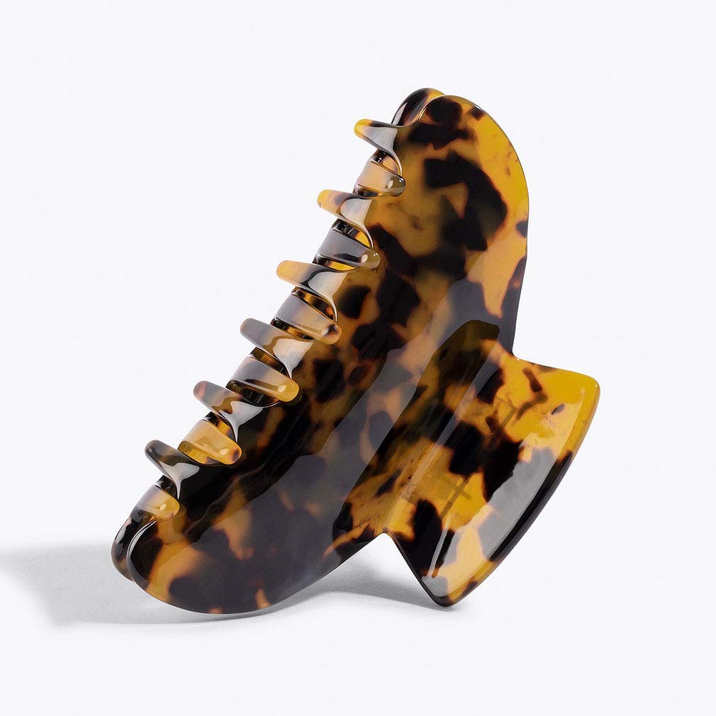 2Pcs Hair Claw Banana Clips Tortoise Barrettes Celluloid French Design Barrettes Celluloid Leopard Print Large Fashion Accessori
