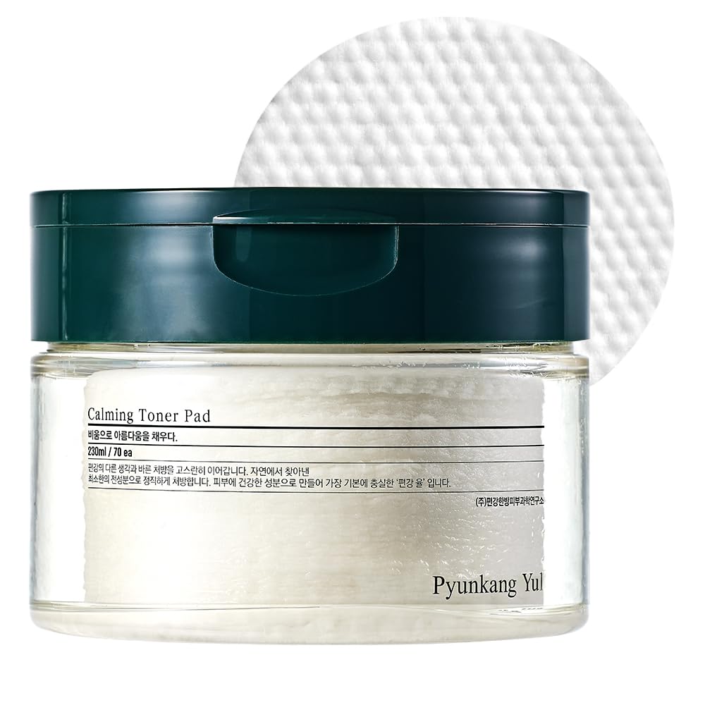 [Pky] Pyunkang Yul Calming Toner Pad With Tea Tree, 5 Hyaluronic Acids, Removes Dead Skin Cells, Moisturizes, Korean Face Skin C