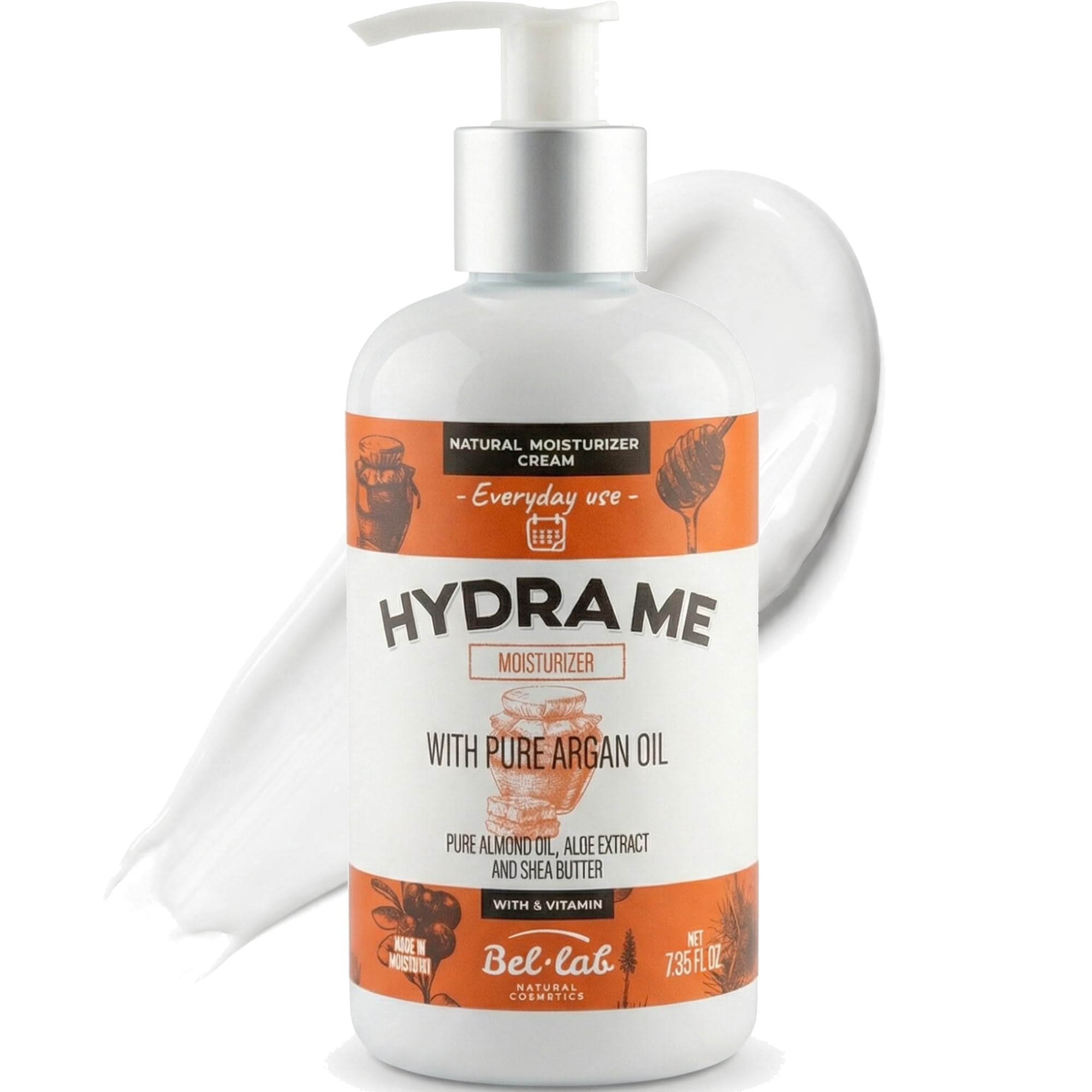 Bel Lab Hydra Me Body Lotion  Moisturizing Body Lotion for Dry Skin with Argan Oil, Aloe & Calendula  Lightweight Non Greasy B