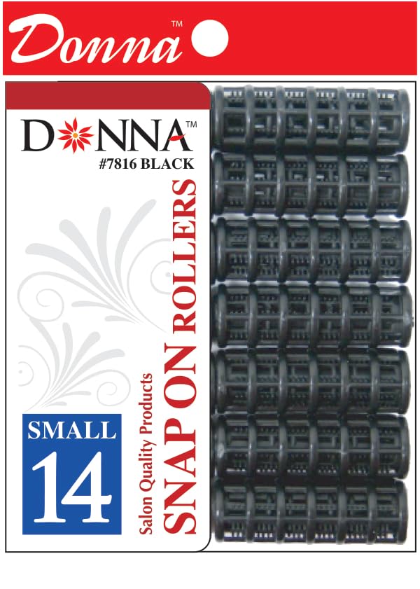 DONNA Snap on Rollers Rollers Foam Hair Rollers Hair Curlers Hair Clips for Hairdressing Styling Heatless Hair Curler 1.125''(D)