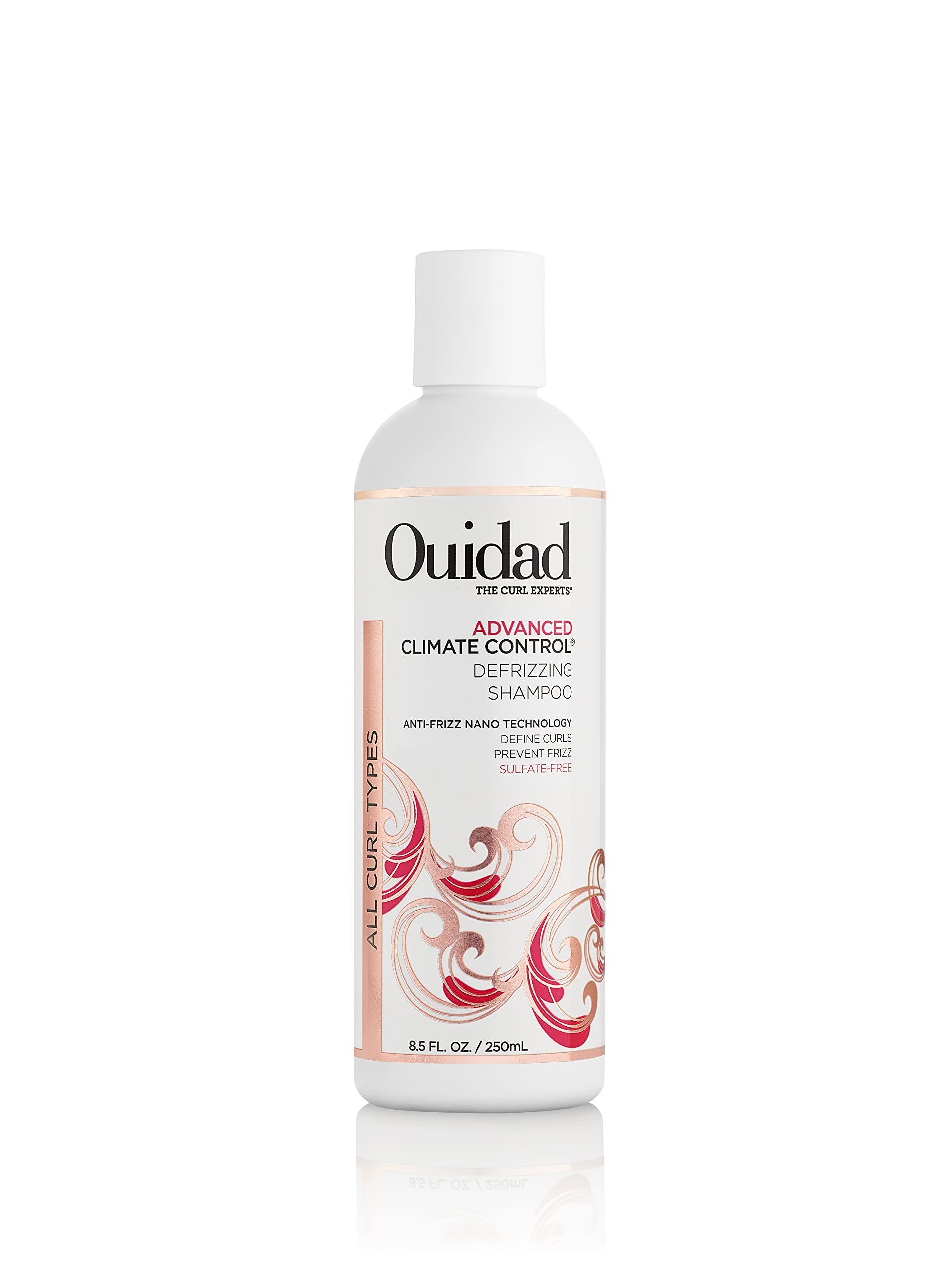Ouidad Advanced Climate Control Defrizzing Shampoo - 8.5 fl oz, Curl Defining Hair Shampoo, Anti-Frizz Nano Technology, Sulfate-