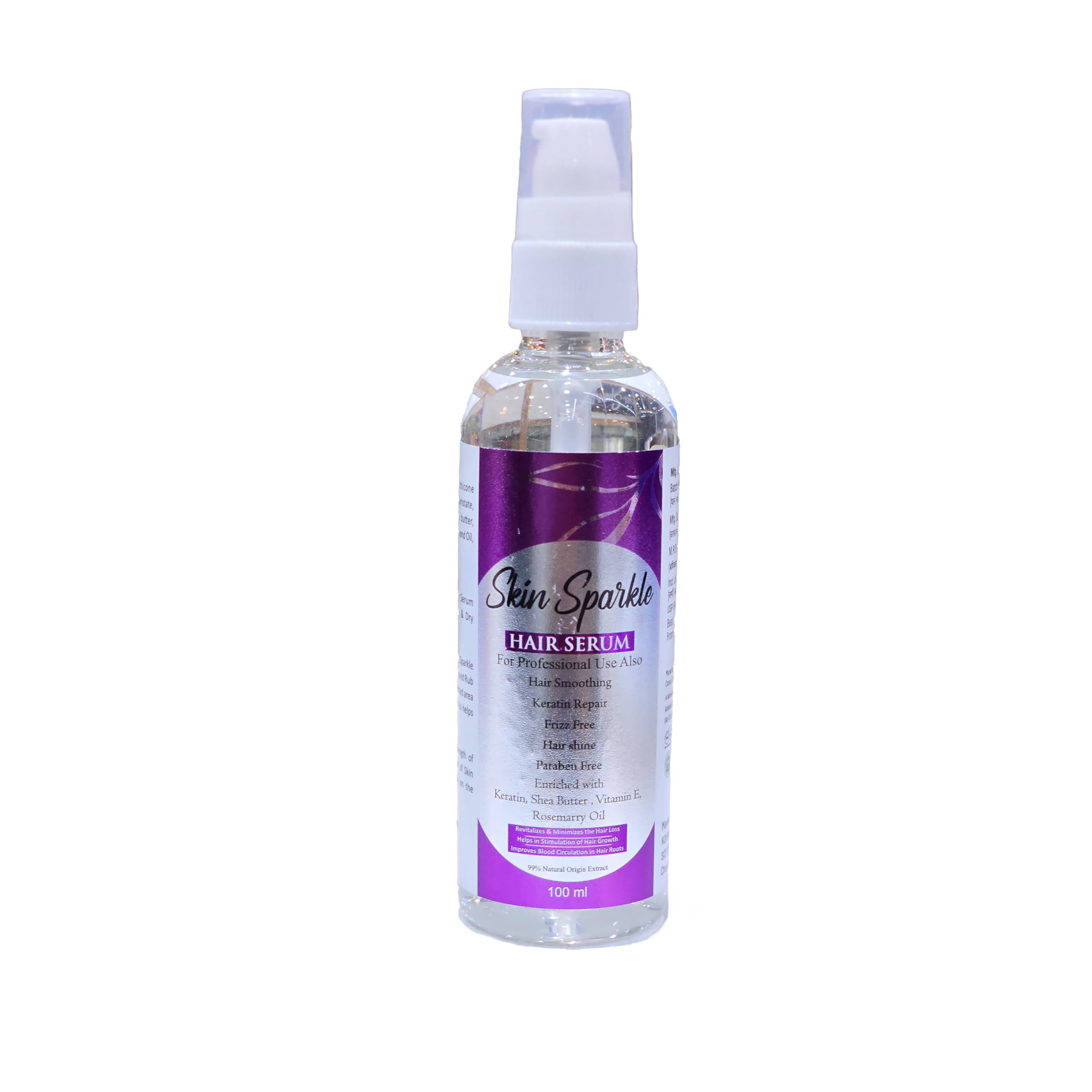 Skin Sparkle Ultra Shine Hair Serum250Ml |Instant Shine & Smoothness |All Hair Types FrizzFree|Regular Use Hair Serum For Dry 