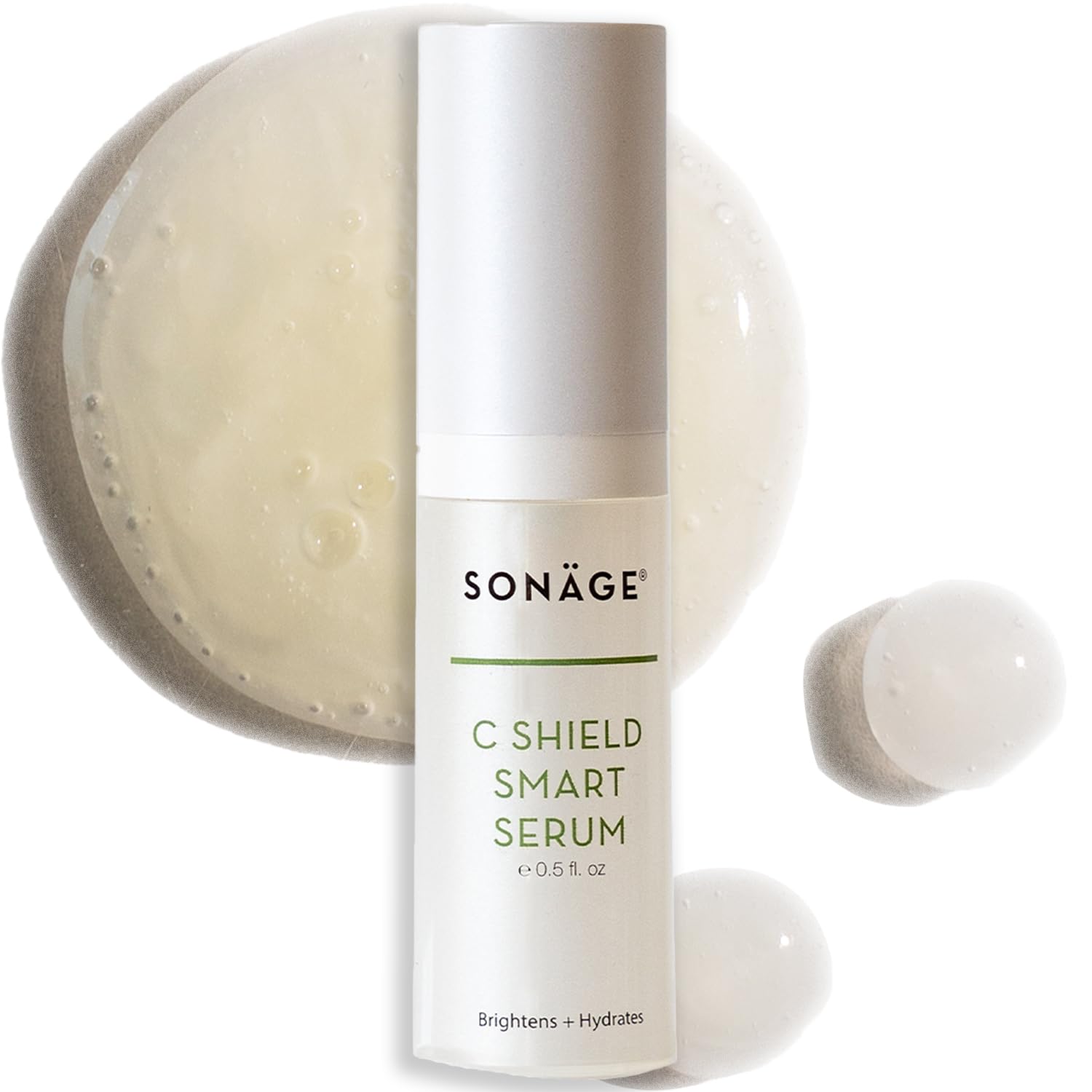 Sonage C Shield Smart Serum: Hyaluronic Acid & Vitamin C | Brightens, Shields from Blue Light, Fades Dark Spots