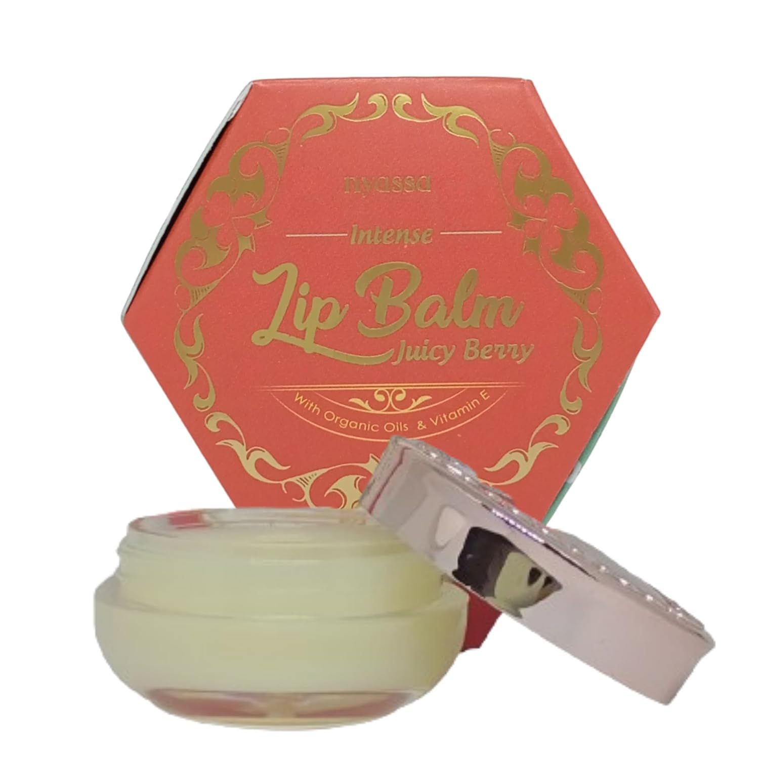 Nyassa Juicy Berry Intense Lip Balm  6G, Intense Hydrating & Moisturizing Lip Mask For Dry, Cracked And Chapped Lips, NonTinte