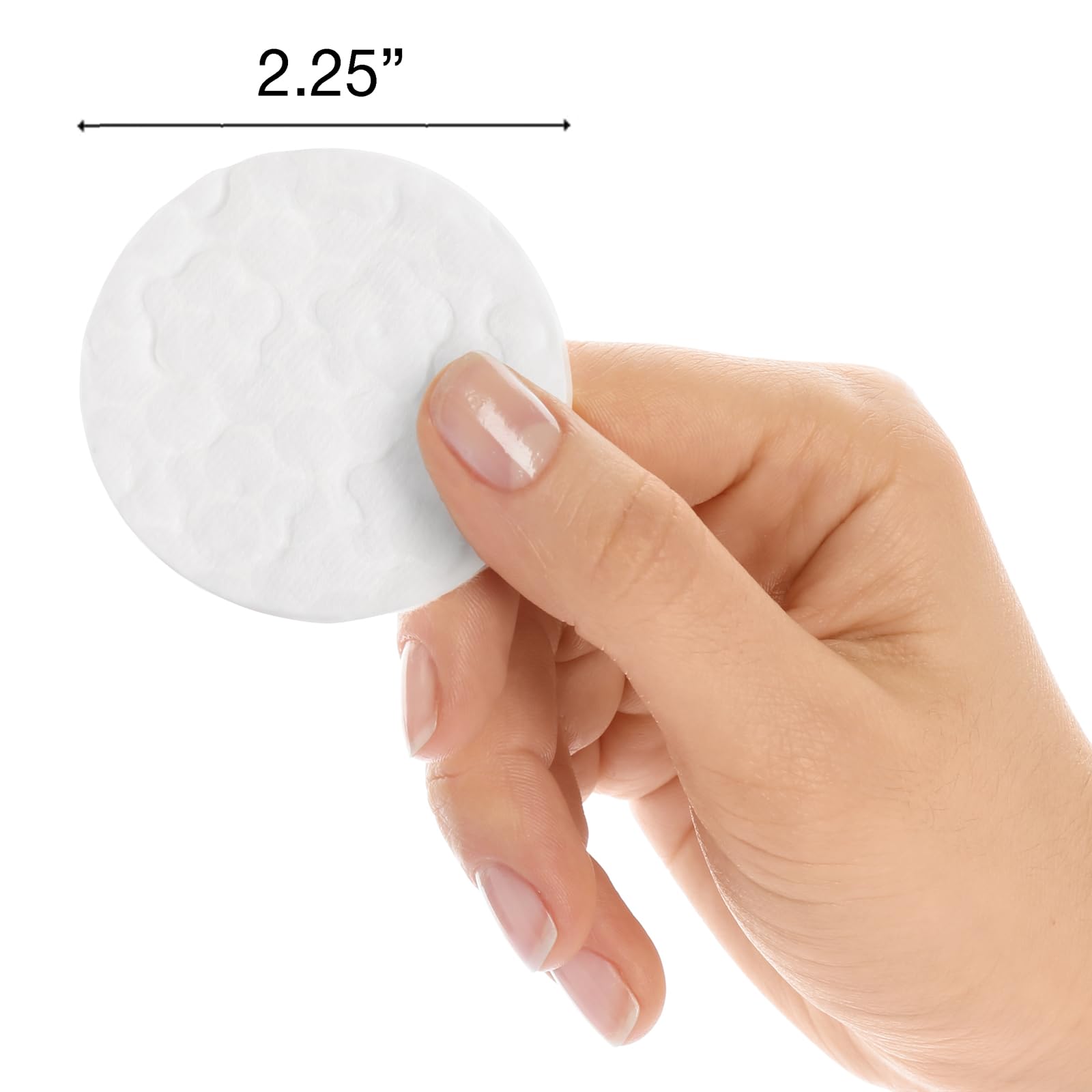 ForPro Professional Collection Premium Cotton Rounds, 100% Cotton, Non-Tearing, Lint-Free, for Cosmetic, Nail, and Personal Use,